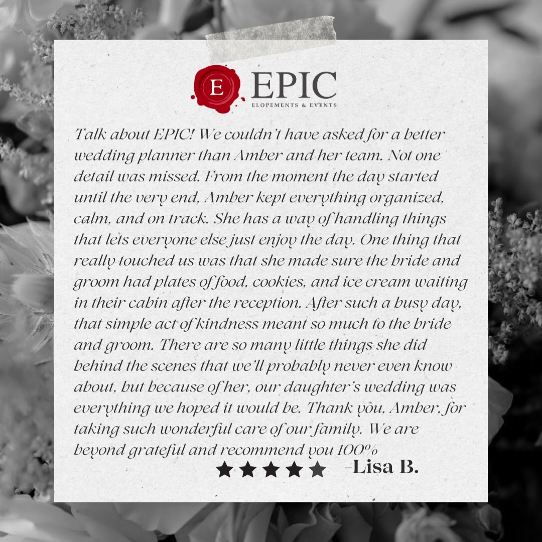 There is no greater compliment than knowing our couples and their families felt cared for from beginning to end. Thank you for your trust, your kind words, and for allowing us to be part of such a meaningful day. We’re so grateful 🤍
#clienttestimonial #clientreview #weddingplanner #ohioweddingplanner #clevelandbride