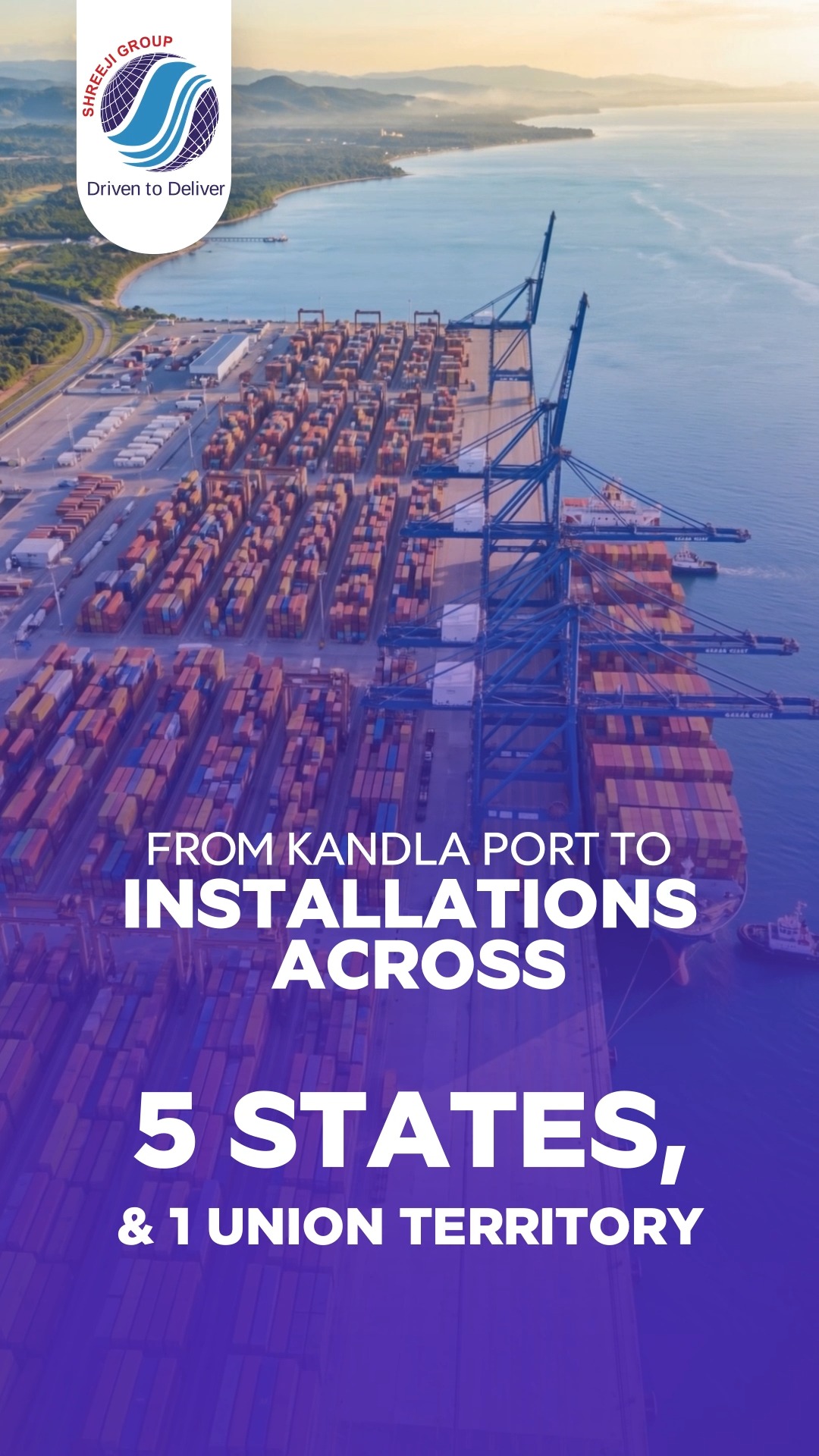 From Kandla Port to installations across 5 states and 1 union territory, Shreeji Group is your trusted partner in manufacturing, liquid storage terminals, warehousing, and automobiles. Driven to deliver excellence always!
- - - - -
Website: www.shreeji-group.com
Mobile: +91 9719912323.
Email: marketing@shreeji-group.com
- - - - -
#ShreejiGroup #Logistics #Warehousing #Manufacturing #DrivenToDeliver