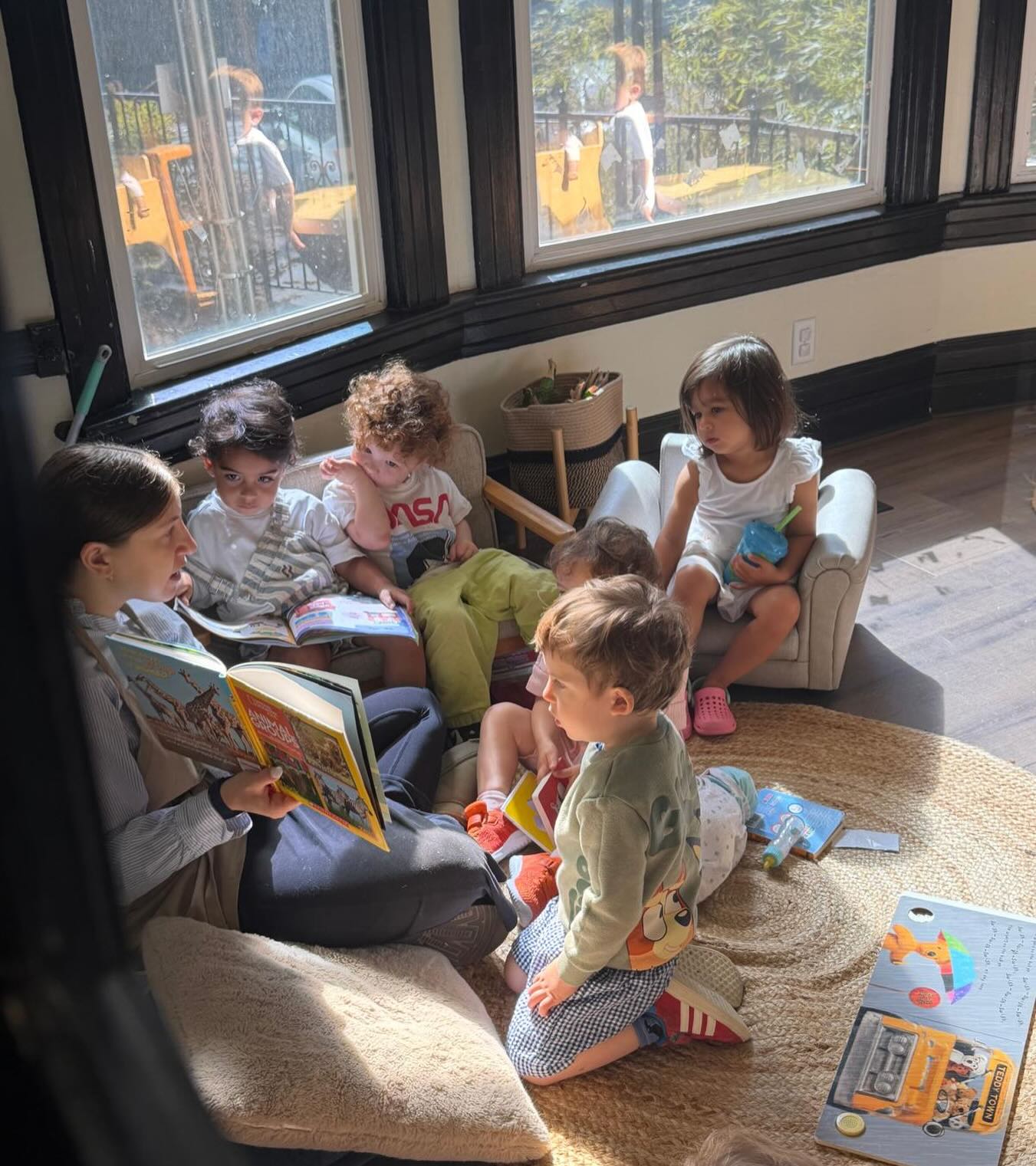 Learning about the world through books, music, touch, and play! So much to learn and explore! #reggio
