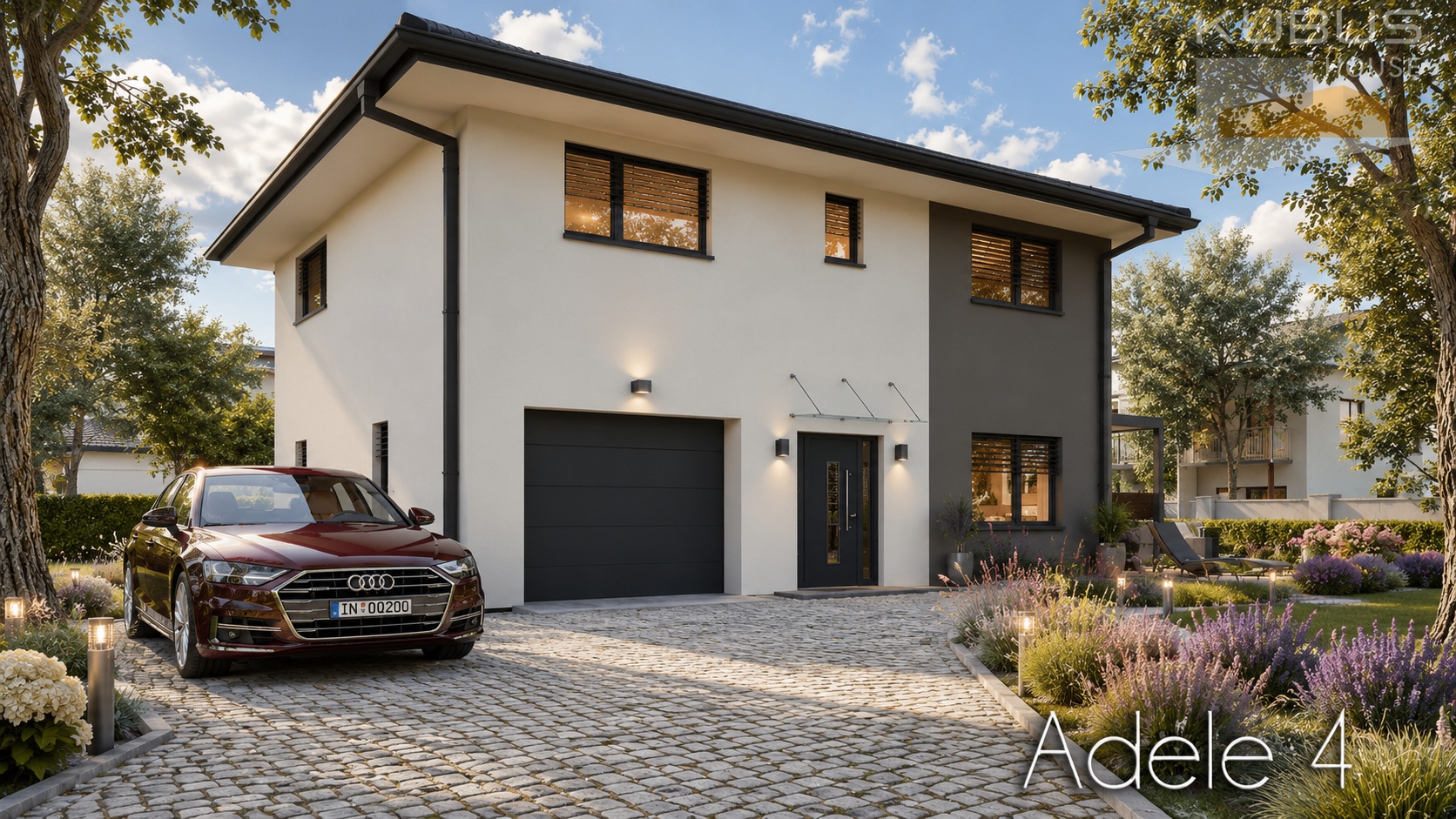 ADELE 4 – une maison à étage fonctionnelle pour toute la famille 🏡
Adele 4 est un projet à la forme simple et compacte, surmonté d’une toiture à quatre pans. La façade claire, associée à des touches anthracite et à des menuiseries foncées, confère à la maison un style moderne et élégant ✨
📐 Les principales caractéristiques du projet :
▪️ rez-de-chaussée : 75,80 m²
▪️ étage : 93,84 m²
▪️ surface totale de la maison : 169,64 m²
▪️ garage pour une voiture : 19,88 m² 🚗
▪️ 3 chambres à l’étage 🛏️
▪️ 2 salles de bains à l’étage 🛁
▪️ 1 WC au rez-de-chaussée 🚻
🛋️ Au rez-de-chaussée se trouve un vaste espace de vie comprenant un salon et une salle à manger de plus de 30 m², ainsi qu’une grande cuisine de 16,73 m². Ce niveau comprend également une entrée, des toilettes et un local technique fonctionnel combinant une buanderie et un cellier 🧺
🔑 L’étage constitue l’espace privé des habitants. Il comprend trois chambres spacieuses, dont une suite parentale de 24,43 m² avec un grand dressing et une salle de bains privative. Une seconde salle de bains, accessible à tous, est également prévue pour les autres membres de la famille 👨👩👧👦
🏠 Le projet Adele 4 associe une séparation claire entre l’espace de vie et l’espace nuit à une distribution fonctionnelle des différentes pièces.
✏️ L’agencement présenté peut être adapté aux besoins individuels de chaque client : nous pouvons modifier la superficie des pièces, leur fonction ainsi que l’organisation des différents espaces.
Vous envisagez une construction ou une rénovation ? Contactez-nous !
📩 contact@kubus-house.com
📞 +33 4 50 20 28 64
maison en bois | construction de maison | Pays de Gex | Kubus House | Haute-Savoie