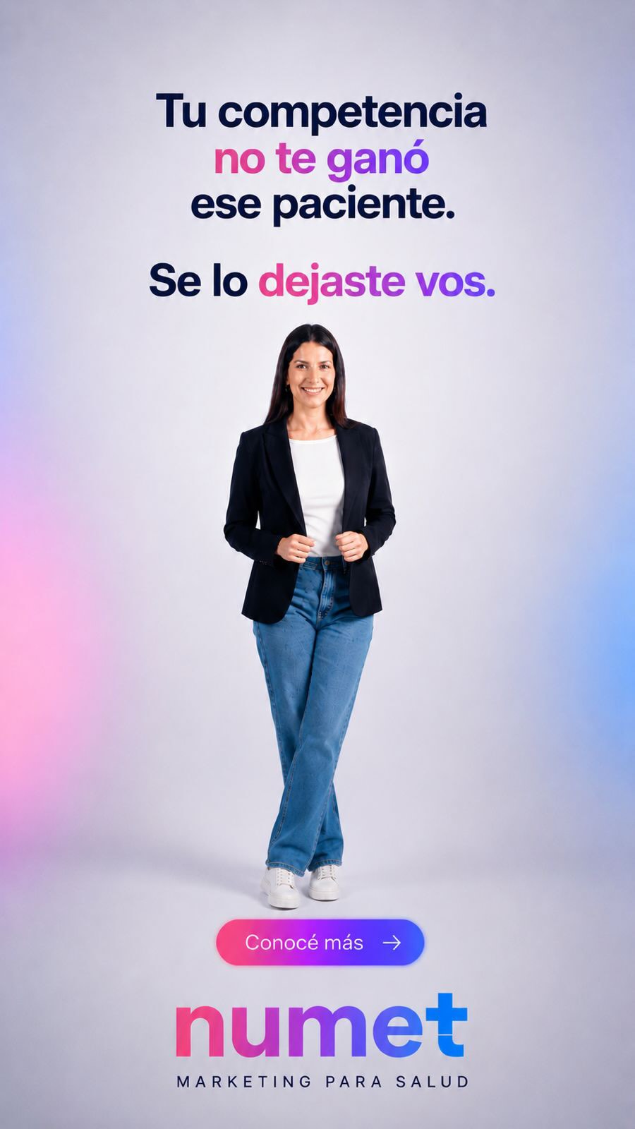 Agenda ya cargada, sin perseguir consultas ni depender de recomendaciones.
Con el Sistema Numet atraés nuevos pacientes, automatizás respuestas, hacés seguimiento y organizás cada oportunidad desde un solo lugar.
Marketing especializado para profesionales y centros de salud.
Solicitá una demo.
#marketing #agentedeia #publicidad #marketingdigital