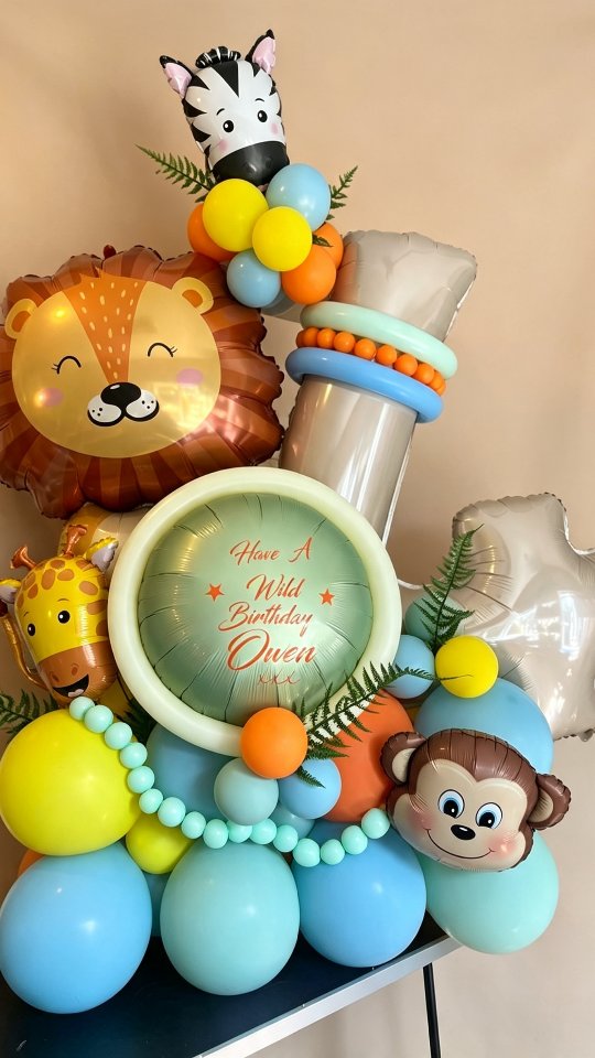 Very bright and cute Jungle Animal themed standup perfect for kids party .
.
.
.
#jungle
#thembedstandup
#party
#birthday
#celebration