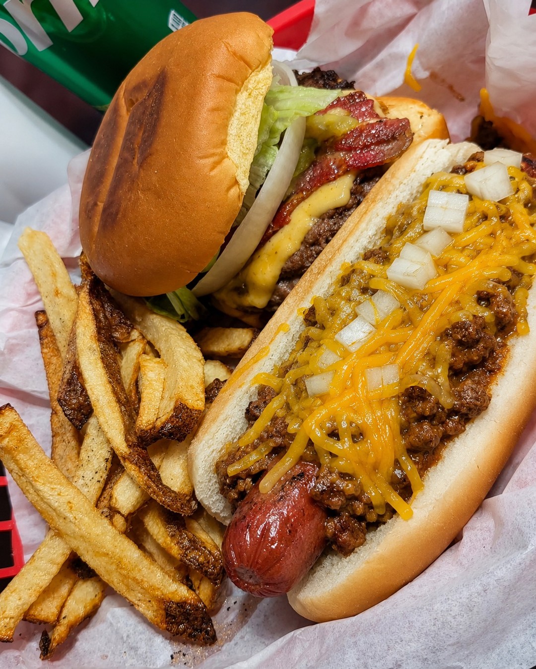 Some decisions are too hard, so we made them easy.
The Chef's Combo gives you a fresh 1/4 lb. burger and a flavorful 1/4 lb. chili dog all on one plate. It's the perfect lunch or dinner for San Antonio food lovers.
Order online at thelordskitchensa.com for pickup or delivery through DoorDash, Uber Eats, or Grubhub.
Tag the friend who would crush this combo with you.
#SanAntonioFood #BurgerLovers #EastsideEats