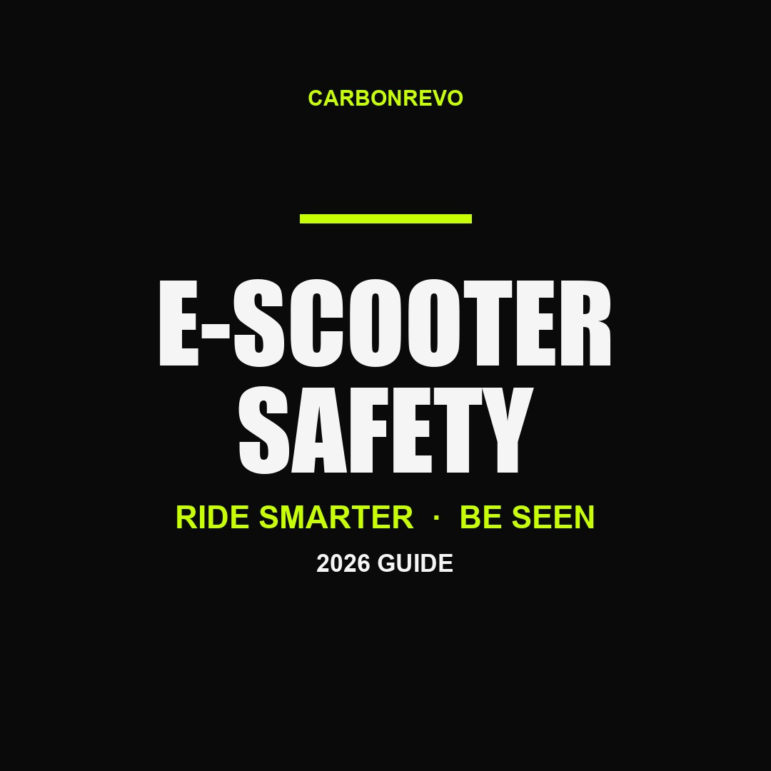 Visibility is not optional. Ride smarter, ride seen, ride home.
The 2026 guide is live and it covers what actually matters on the road.
#CarbonRevo #EScooterSafety #RideSmart #ElectricScooter #ScooterLife