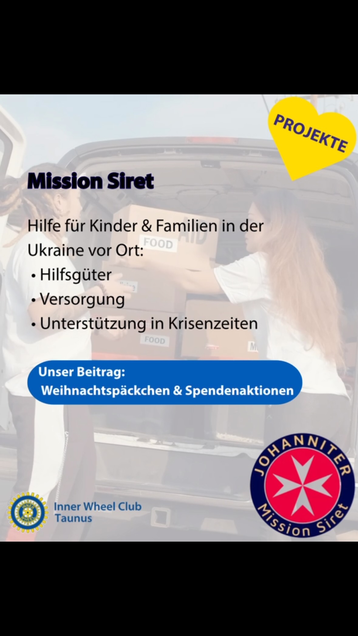 „Mission Siret“ unterstützt seit Beginn des Ukraine-Kriegs Menschen direkt vor Ort – mit Hilfsgütern, Versorgung und konkreter Unterstützung für Familien in schwierigen Situationen 💛
Besonders am Herzen liegt uns die Hilfe für Kinder: Als Inner Wheel Club Taunus beteiligen wir uns mit Weihnachtspäckchen und Spendenaktionen, um Freude zu schenken und ganz praktisch zu helfen. 🎁
Eine Unterstützung, die ankommt – genau dort, wo sie gebraucht wird. 🤝
#InnerWheelTaunus #MissionSiret #UkraineHilfe #Ehrenamt #Engagement