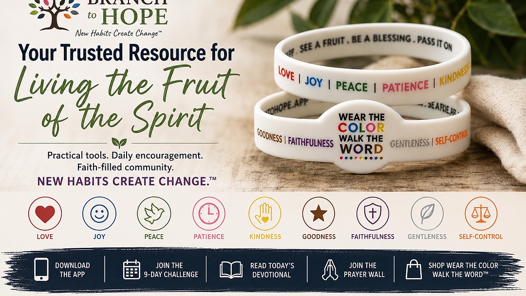 Want a simpler way to grow in love, joy, peace and more? Dive into Branch to Hope’s short guide to the Fruit of the Spirit and get daily encouragement + practical tips for lasting change. Link in Bio #FruitOfTheSpirit #FaithInAction #DailyEncouragement #SpiritualGrowth