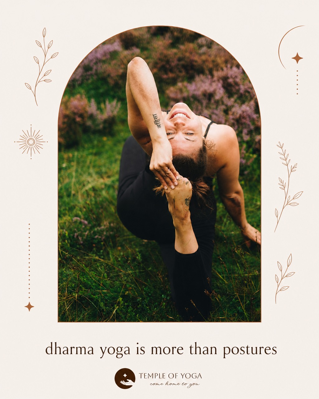 Many people come to yoga for the movement.
And there's nothing wrong with that.
But in the Dharma Yoga practice, the postures are just one thread of a much richer tapestry.
Alongside aฬsana, we practise mantra, praฬnฬฃaฬyaฬma and kriyaฬโancient techniques that work with the breath, the voice and the subtle body, inviting us into a deeper experience of yoga.
The physical practice is often the doorway.
What lies beyond it is often why people stay.
If you're curious about exploring yoga as a complete practice, we'd love to welcome you to one of our Dharma classes here in Banbury.
๐ค
๐ง ๐ ๐ผ๐ป๐ฑ๐ฎ๐ | 6.15pm
๐
๐๐ฟ๐ถ๐ฑ๐ฎ๐ | 7.30am
โ ๐ฆ๐ฎ๐๐๐ฟ๐ฑ๐ฎ๐ | 9.30am
#BanburyYoga #DharmaYoga #YogaBanbury #TempleOfYoga #YogaPhilosophy