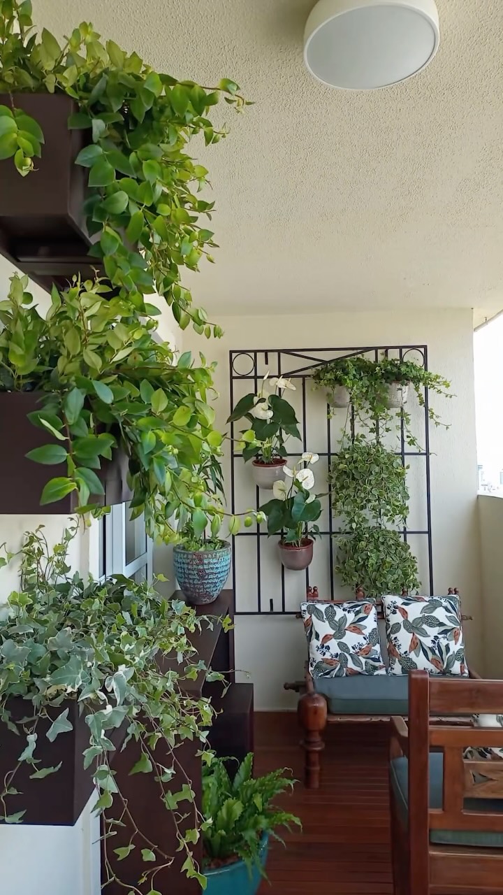 A varanda é esse espaço delicado entre o dentro e o fora.
Neste projeto, Odilon partiu dessa transição para pensar um verde que não apenas acompanhasse a arquitetura, mas criasse uma nova forma de permanecer.
As espécies, os volumes e a composição foram escolhidos para suavizar a relação com a cidade, trazer mais respiro para a casa e transformar a varanda em um lugar de pausa.
Um espaço para estar, observar e sentir a natureza mais próxima da rotina.
Paisagismo autoral por Anni Verdi.