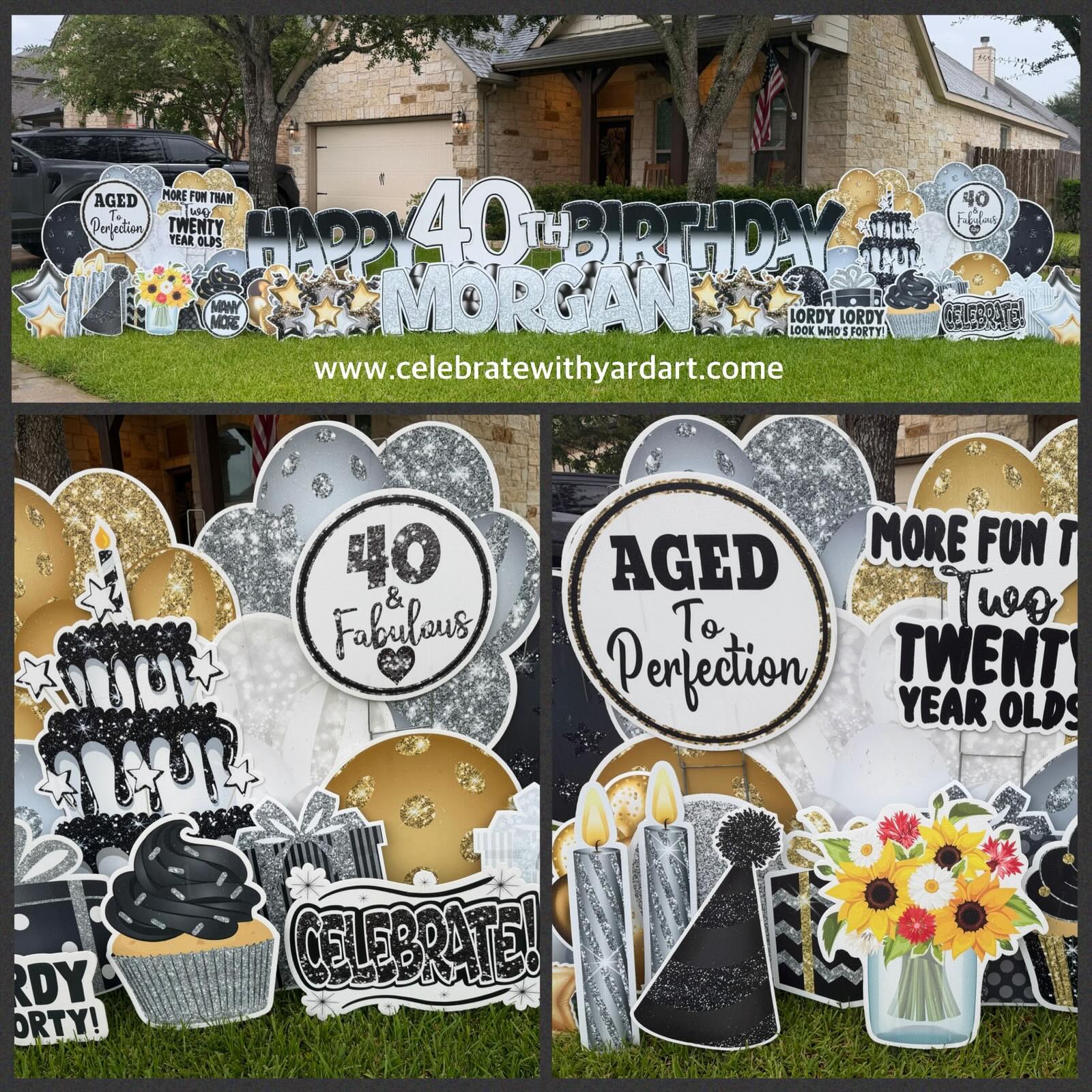 Happy 40th Birthday, Morgan!
Forty and Fabulous!! πππ
#celebratewithyardart #yardgreeting #CypressTX