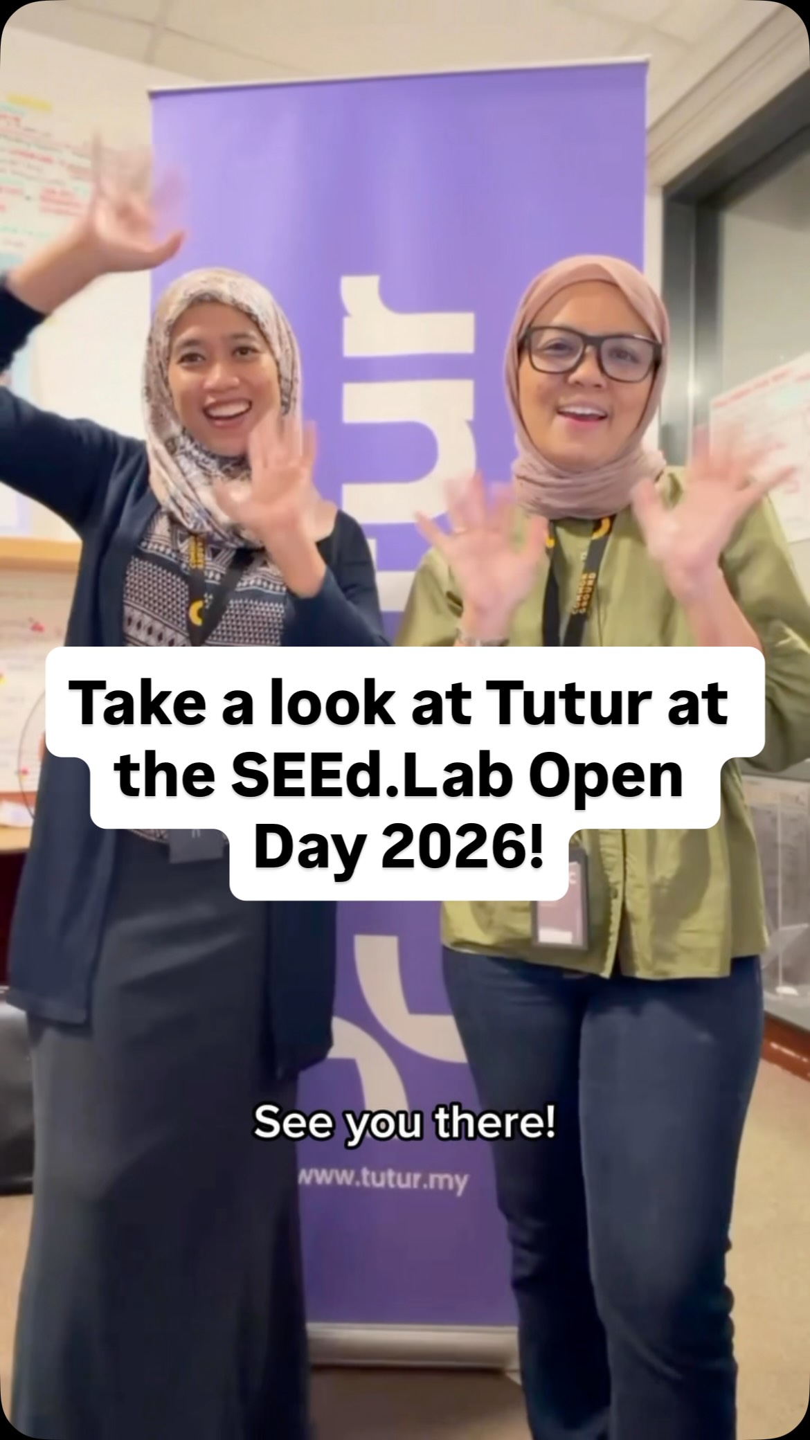 Take a tour at Tutur's booth during the SEEd.Lab Open Day 2026 and see how they empower parents to become active communication partners in their children's development, helping make speech and language support not only accessible but a norm for families in Malaysia.
๐
24โ25 July 2026
โฐ 10.00 AM โ 5.00 PM
๐ Galaxy Hall, Petrosains, Suria KLCC
๐งญ How to Get There:
โ
Enter Suria KLCC and make your way to Petrosains
โ
Follow the directional signage to Galaxy Hall
โ
Look out for our SEEd.Lab volunteers who will be ready to assist you
Whether you're an aspiring entrepreneur, changemaker, student, or simply curious about social innovation, we look forward to welcoming you!
๐
See you at SEEd.Lab Open Day!