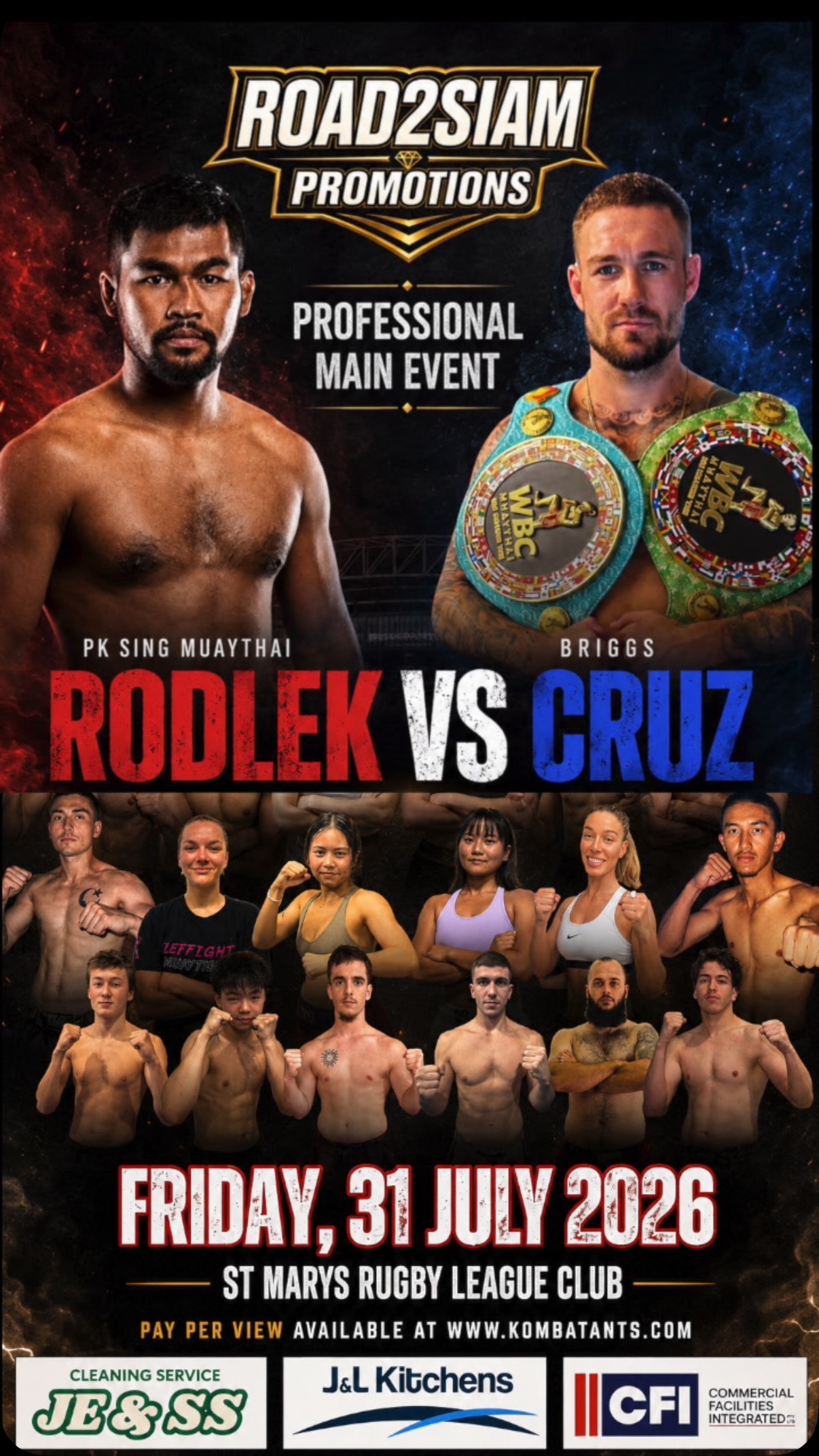 🔥 Rodlek vs Cruz | Friday, 31 July 2026 🔥
“I’m ready.”
Cruz is known for coming forward with heavy punches, and that’s exactly the kind of fight I love.
When two aggressive fighters step into the ring with the same mindset, there’s only one outcome… 💥 FIREWORKS 💥
I’ve trained hard, I’m fully prepared, and I’ll be stepping into the ring at 100%.
Thank you to everyone who continues to support me. Your support means everything.
Don’t miss this one. Friday, 31 July. See you in the ring. 👊🇹🇭
#rodlek #muaythai #muaythaigym