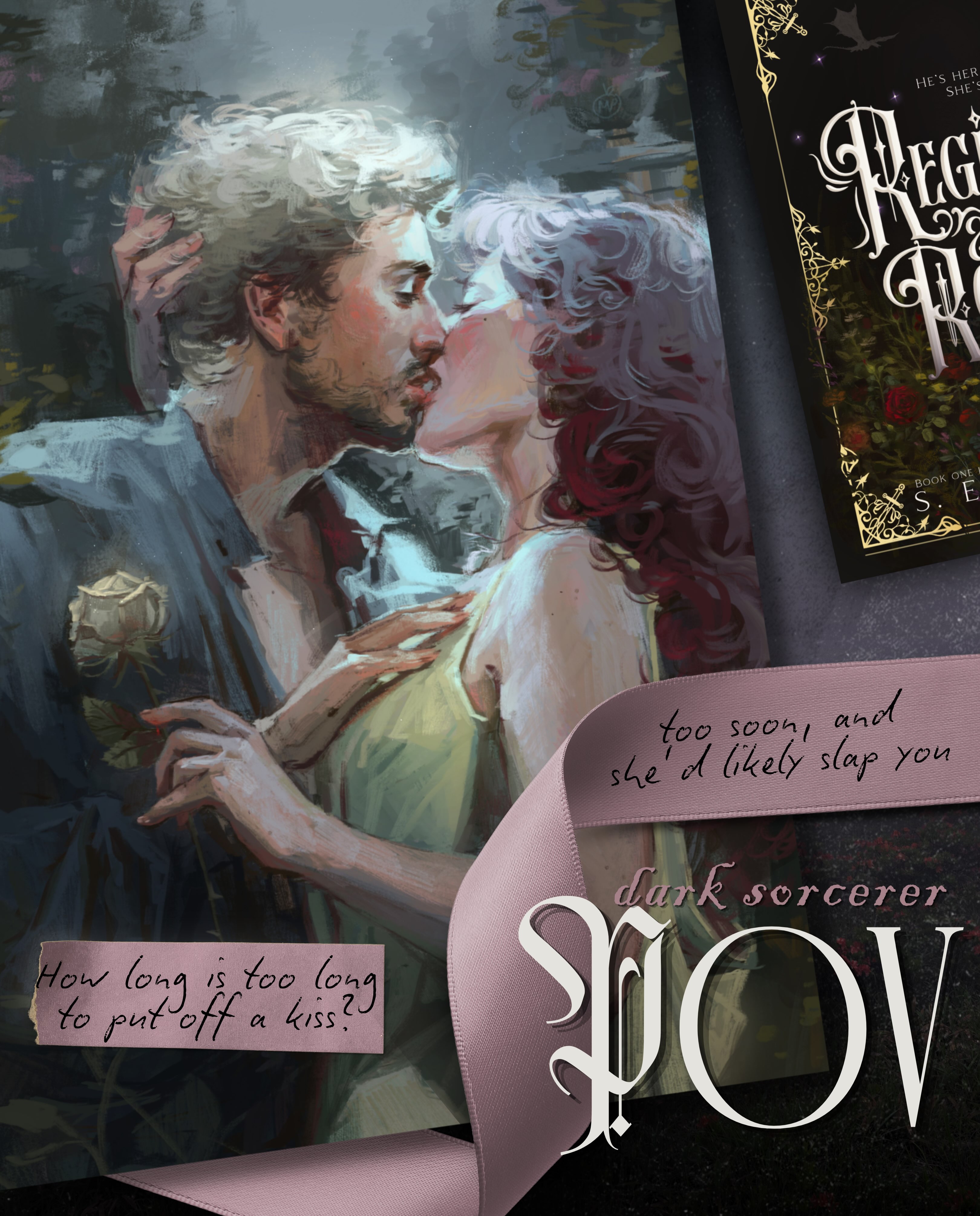 Approaching 150 preorders!
🔥Comment “PREORDER” to snag it while it’s on sale, and help me continue to prove dragons are way cool in a gothic story 🤘
______
If you’re new here👇
📖Regicide and Roses by S. E. Nielsen
𝐇𝐞’𝐬 𝐡𝐞𝐫 𝐞𝐬𝐜𝐚𝐩𝐞 𝐩𝐥𝐚𝐧.
𝐒𝐡𝐞’𝐬 𝐡𝐢𝐬 𝐩𝐫𝐞𝐲.
Wraith, an infamous dark sorcerer on a mission to eliminate the royal bloodline, goes undercover as a dragon rider in the king’s army.
Meanwhile, Lavinia, the stubborn and witty princess on Wraith’s hit list, is looking for any way out of the kingdom and her royal duty to marry.
*And she knows just the cold and ruthless dragon rider to use in her escape…*
Wraith reluctantly forms a temporary alliance with her, but when teasing and insults turn to banter and seduction, he questions whether he’ll be able to finish her in the end.
And if desire overcomes duty, he may lose his most prized possession of all—his status as one of the realm’s most fearsome and powerful sorcerers.
🥀forbidden love
🥀slow burn
🥀dark sorcerer x feisty princess
🥀wound tending
🥀dragons + gothic setting
🥀animal companions
Art on slides 1&2 : @mandarina_art
Art on slide 5: @_shara_art_
Cover Art by @mandarina_art as well 😍