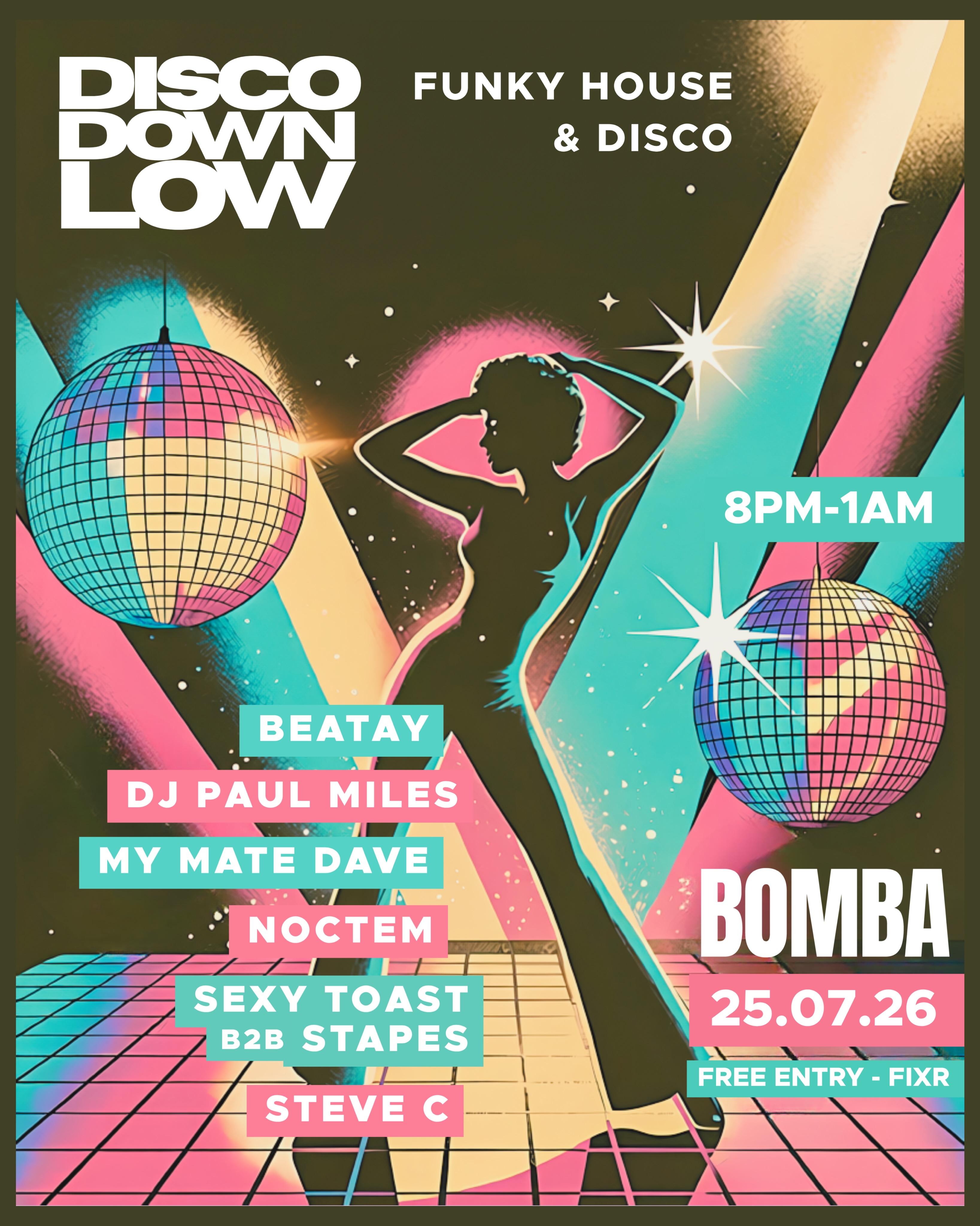 Heading to @bombaexeter this Saturday for a wee B2B with Stapes. 🪩