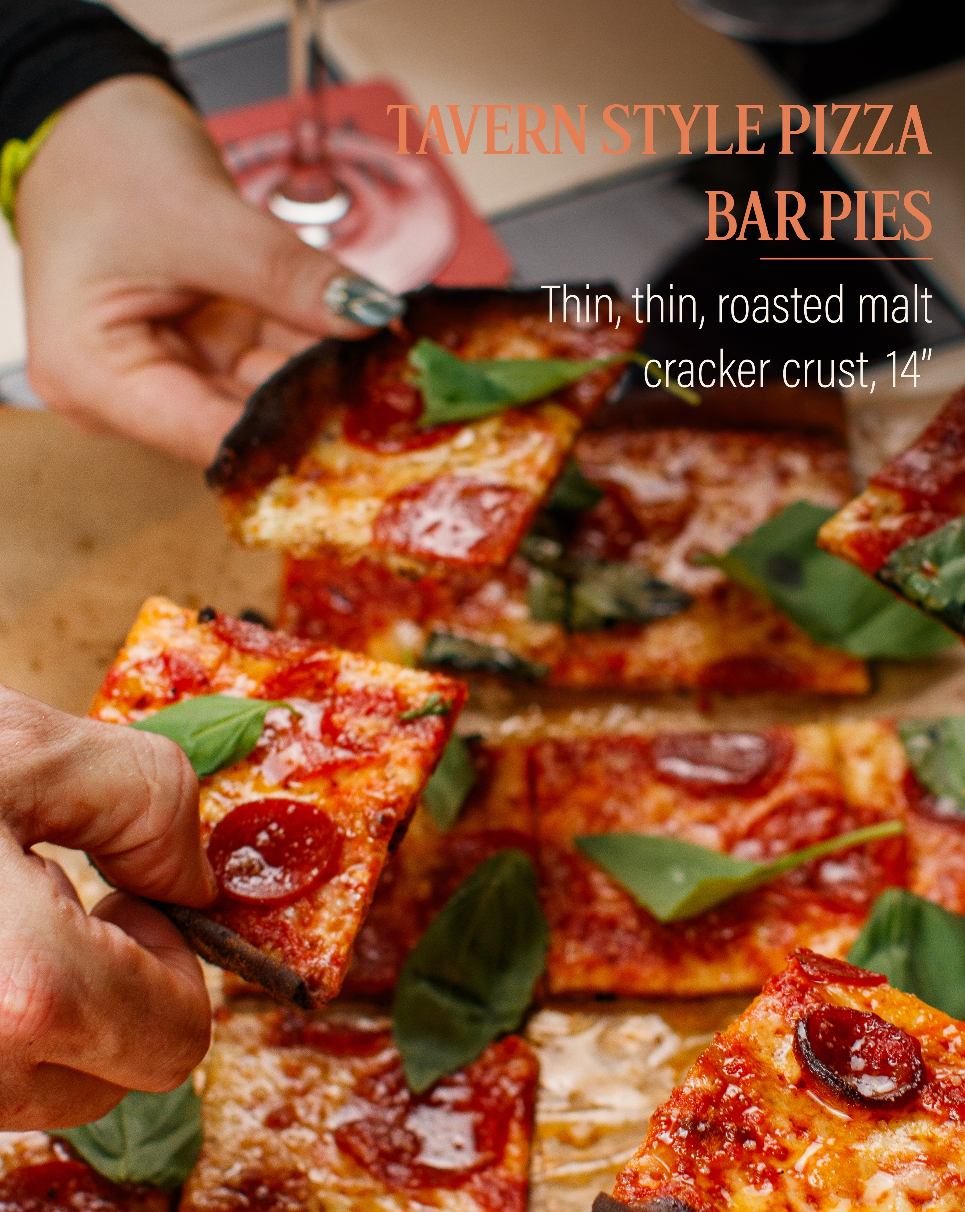 We take our crusts seriously. Whether you crave an ultra-thin crunch or a thick, airy bake, we have a style with your name on it.
Tavern Style Pizza (Bar Pies) - Thin, thin, roasted malt cracker crust baked to a perfect 14” crunch.
Grandma Pies (Sharing for 2 People) - Light, airy, and spectacularly crispy square pies built for sharing.
The Daddy (18” New York Style Pizza) - Go big or go home. A massive 18” New York style pie with a toasted rye and roasted malt crust that undergoes a signature 48-hour cold fermentation.
Three styles. One question… where do you start? 🍕
#FadeStreetTavern #fadestreetsocial #pizza #dublin