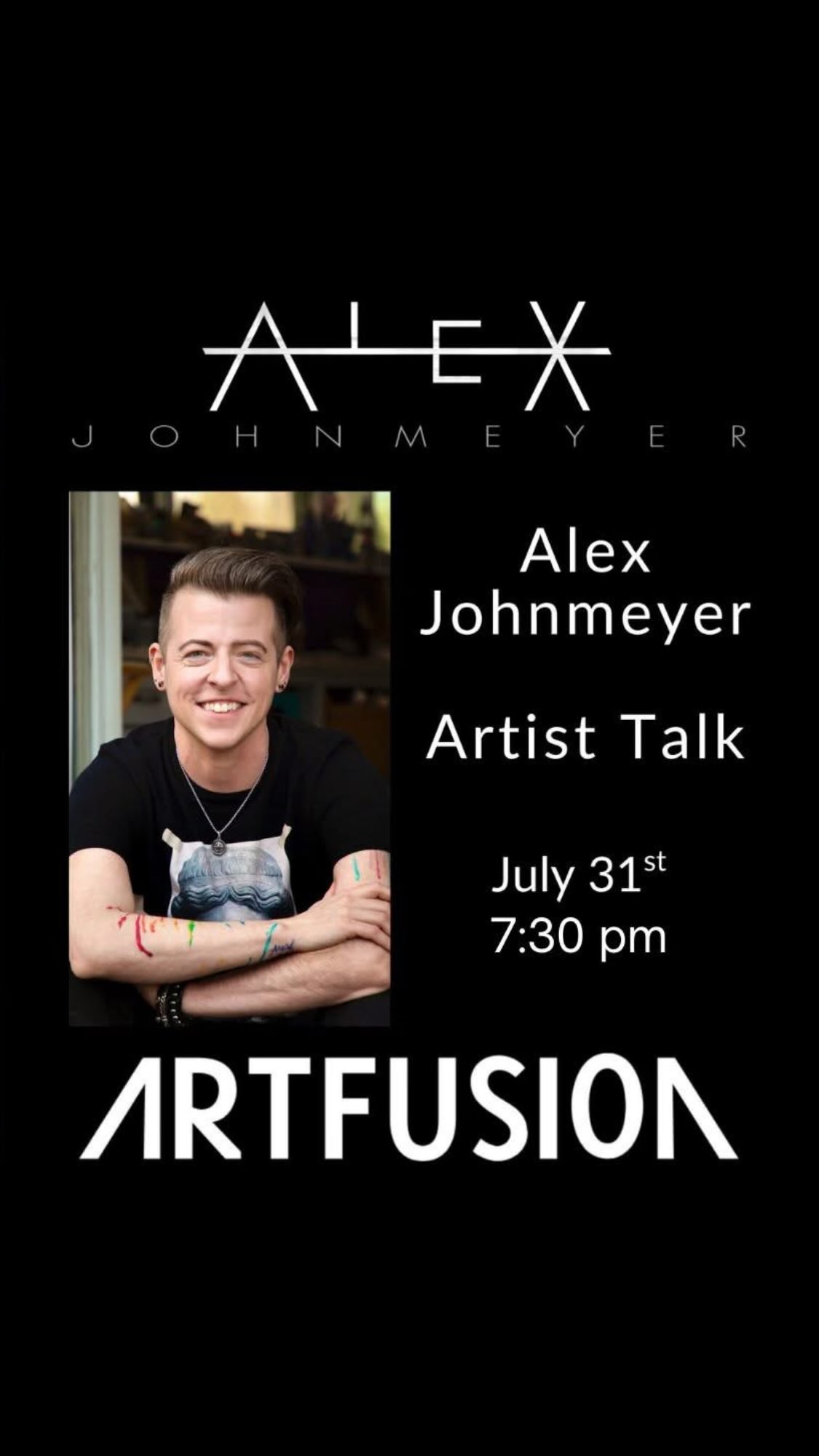 Hope to see everyone TONIGHT (the 31st) for my ARTIST TALK at 7:30 at ArtFusion Gallery, located at 701 North 1st Street, St Louis 63102 The opening reception for STL 360 features works by 45 local artists from 5-10 pm. It’s gonna be a lovely evening 🤩@artfusionstl #explorestlouis #alexjohnmeyerart #mylifemyartmyrules