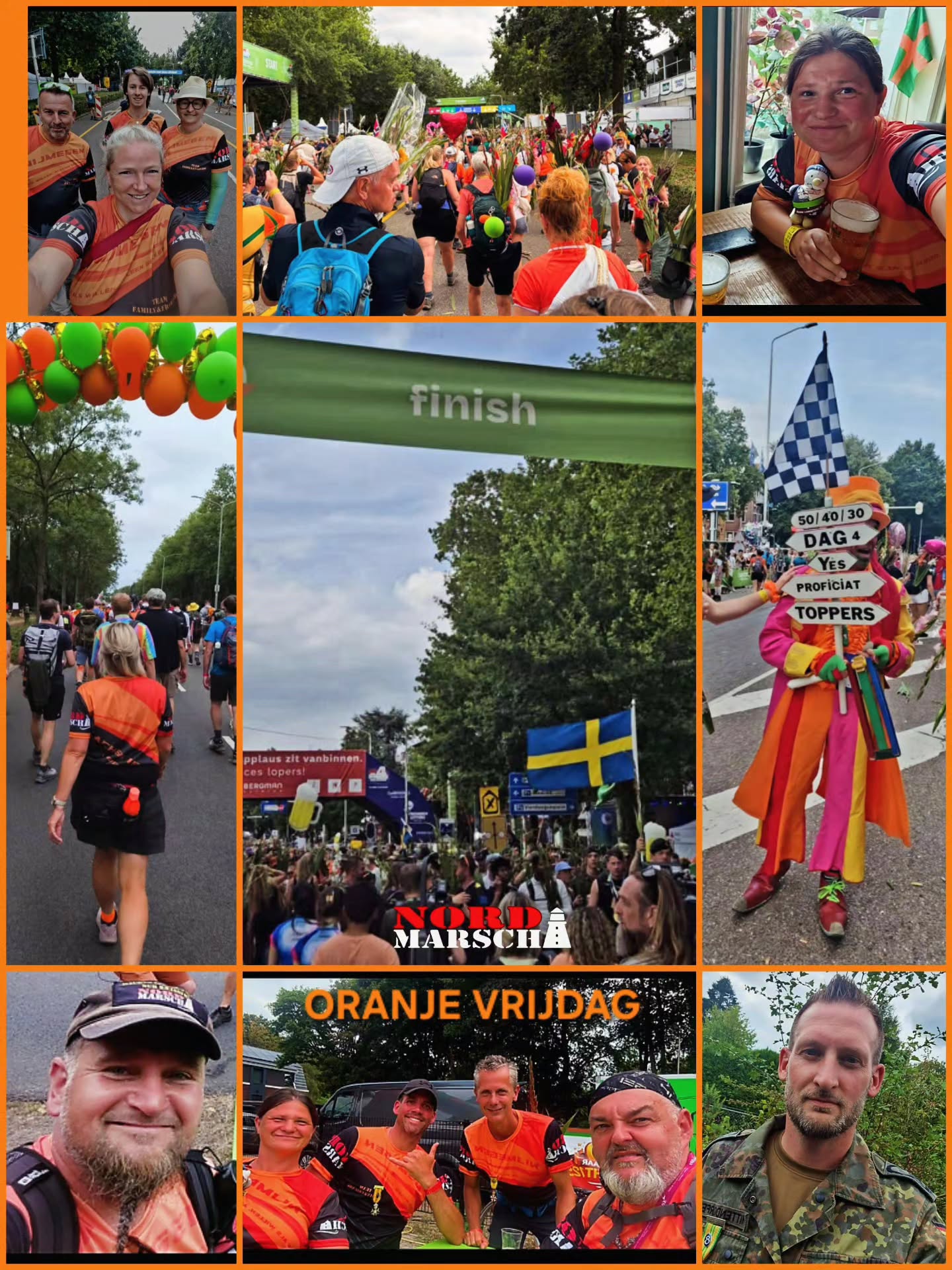 GESCHAFFT! 🧡
ALLE von der diesjährigen 2026er "NORD-MARSCH-NIJMEGEN-WANDER-CREW"
sind über die VIA GLADIOLA 💐 nach 4 Tagen und 160km bzw. 200km durchs Ziel 🏁 gelaufen!
Klar, war es anstrengend, Klar haben auch wir die ein oder andere Blase und es schmerzt hier und da, aber es war wieder ein unglaubliches Erlebnis 🥰 bei den @4daagse_nijmegen 🇳🇱 und einer unserer aufregendsten 🎉 Urlaube die wir so als @nordmarsch privat miteinander verbringen.
Wir berichten noch ausführlich, müssen jetzt aber unser Camp 🏕🎪 abbauen, alles zurück nach HH schaffen 🚛 und wieder zurück in unsere Heimat nach München, Herdecke, Pulheim, Essen, Hamburg, Neumünster, Lehnin und wo es sonst noch überall schön ist und wir auch teilweise mit Euch schon auf Tour waren.
Es grüßt Euch ganz herzlich und noch etwas müde 😉
Eure Nord-Marscher ❤️
Du hast auch mal Lust auf ein Wanderwochenende mit Nord-Marsch?
Wir haben noch Plätze frei für unser
WALK&TRAVEL LÜNEBURGER HEIDE 2026
Ende Oktober, guck' doch mal unter
www.nord-marsch.de rein! 💜🐏🥾
#nordmarsch #4daagse #viagladiola #finisher #wandern