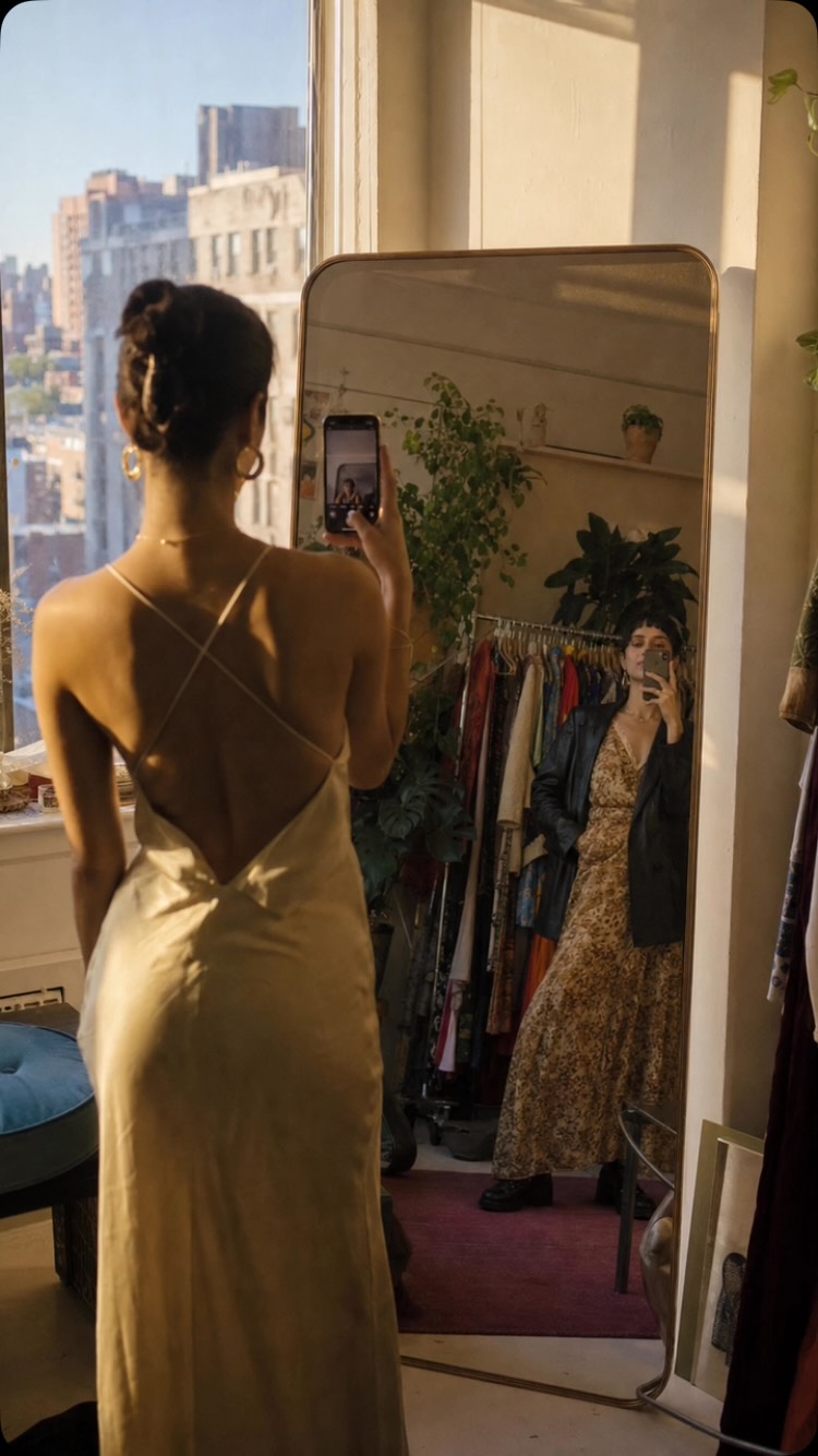 Saturday afternoon and your closet is just standing there looking at you like it knows something you don’t.
Maybe the piece you always skip, the one that felt like a whole personality shift on a hanger, has been waiting for today.
This is the energy your emotionally intelligent style ecosystem was built for. Your trusted circle. Your AI stylist that learns what lights up your nervous system, not what the algorithm says you should wear.
No anonymous critics.
No cruelty disguised as honesty.
Your body is not a comment section. Your style evolution deserves a closed loop of people who see the whole picture.
Saturday is for trying the thing.
Let your circle hold the mirror.
The waitlist is live.
Link in bio.
FOUNDER & CEO | @sidneyandthecity
#MirrorMirror #Fashion #saturdaymood #PersonalStyle #BodyLiberation