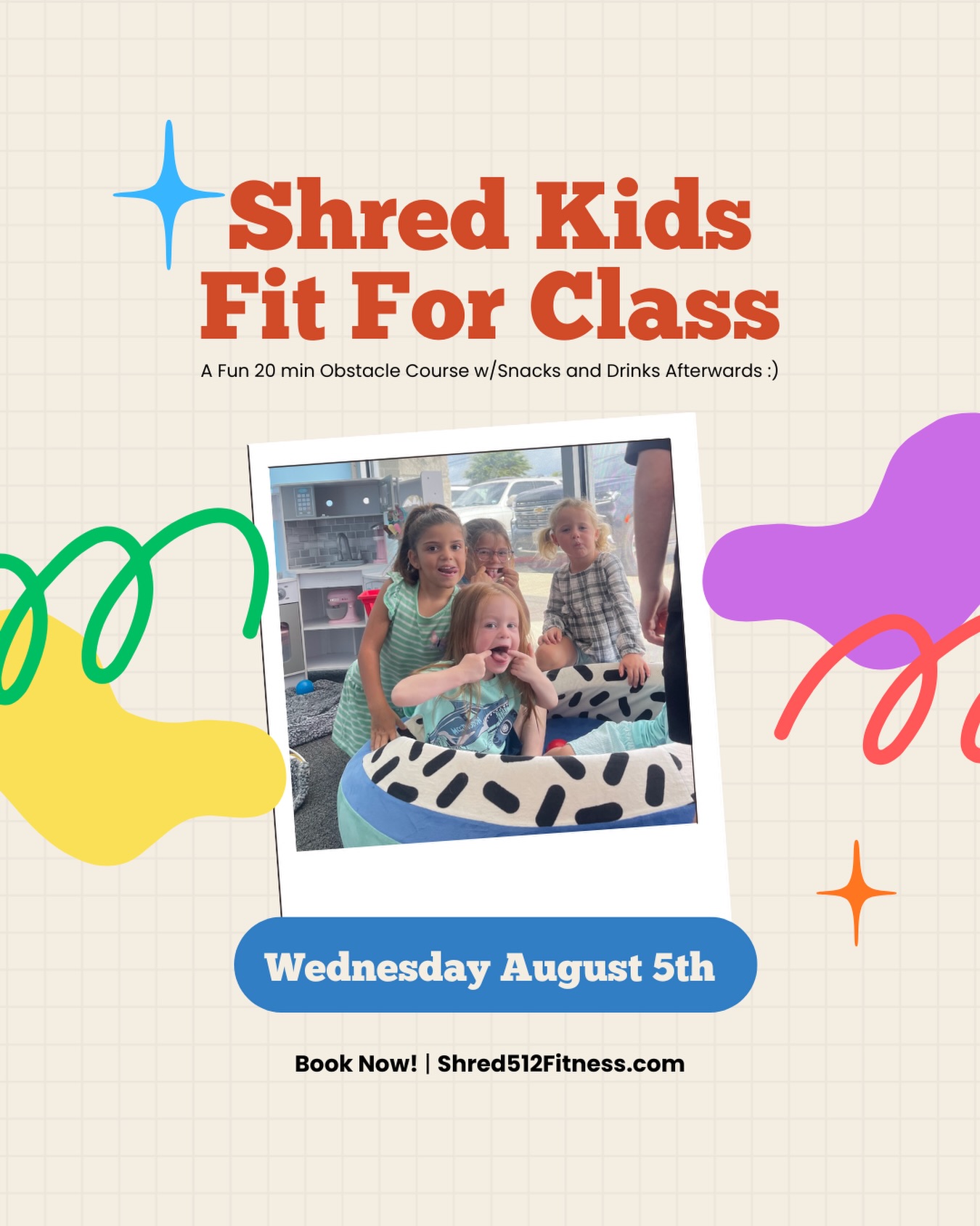 🎉 FREE Kids Class! 🎉
Join us Wednesday, August 5 at 10:45 AM for a fun 20-minute obstacle course followed by snacks and drinks! 🍎🥤
Open to everyone *no membership required*! Spots are limited, and booking is now live on our website so grab your spot today and we’ll see you there!❤️💙