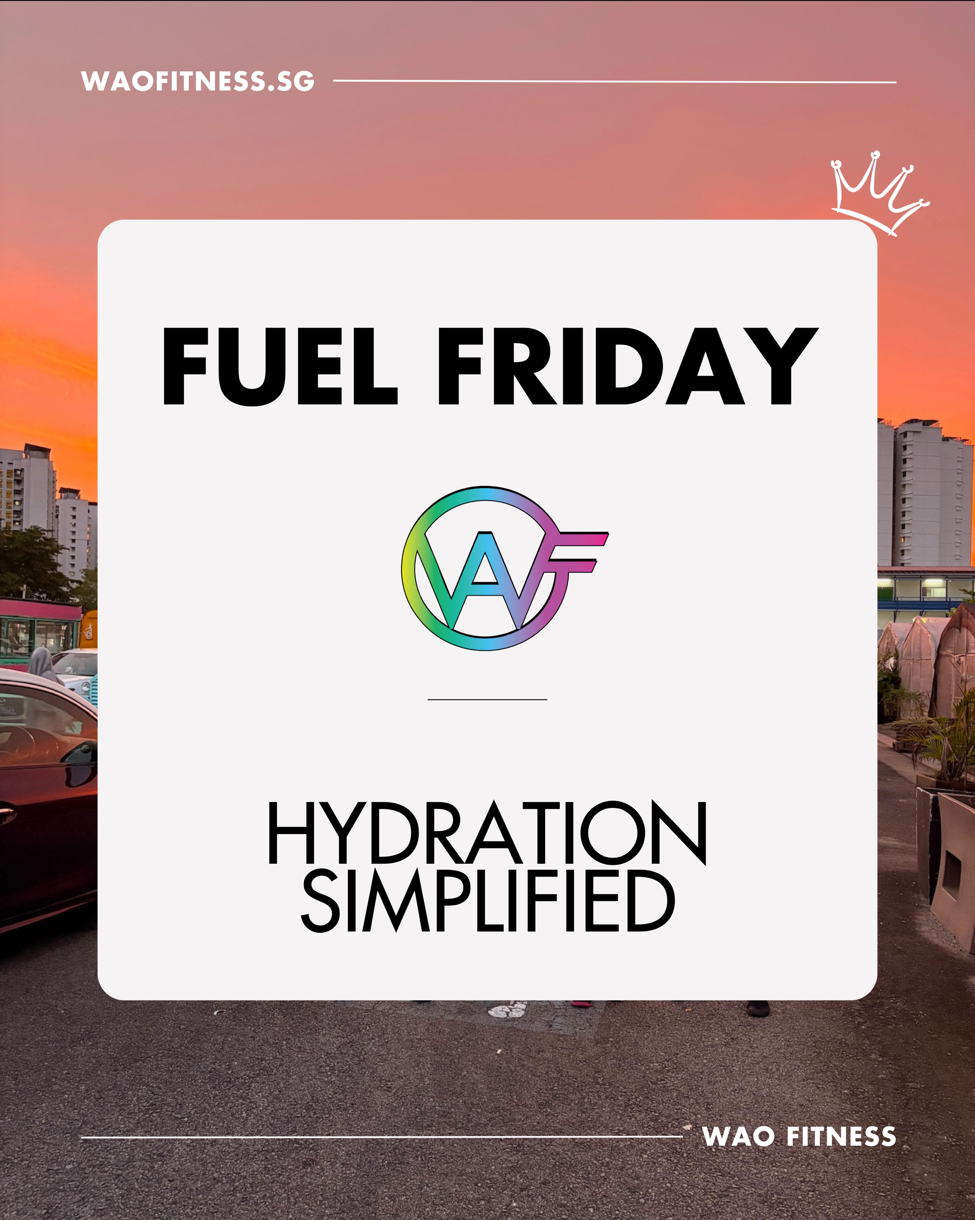 Friday Fuel: Hydration in the heat ๐ด
Singapore doesnโt make this easy. Humidity blocks evaporation