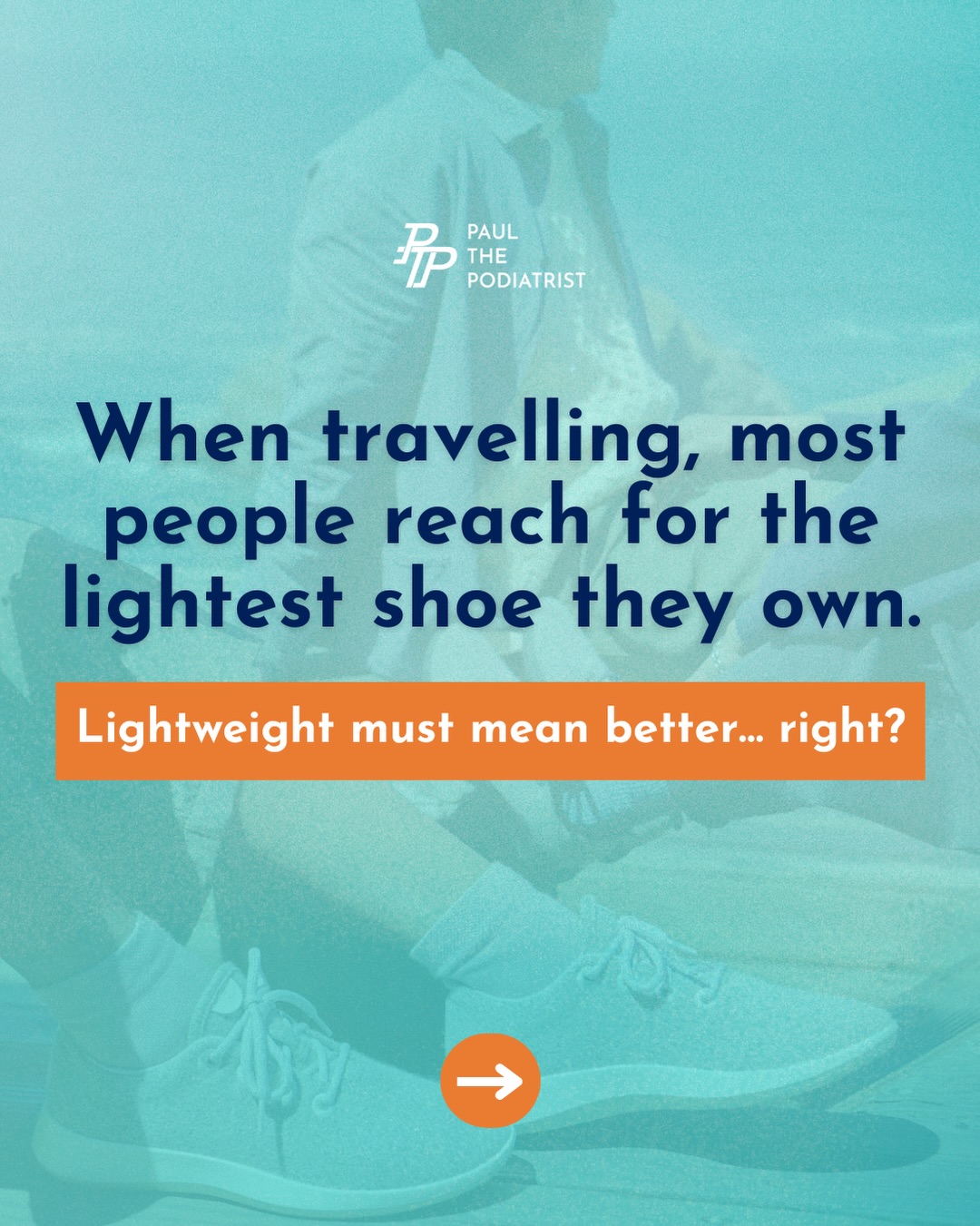 I get why people pack them. Light feels easy, and space is tight. But a lot of ultra light shoes are also very flexible, less supportive and less stable, which means your feet, plantar fascia and ankles are doing more of the work with every step.
Now add a holiday where you’re walking two, three, sometimes four times more than you normally would. That small problem turns into sore arches and aching feet by day three. 😖
A slightly heavier shoe with proper support often feels easier at the end of a long day, because your feet aren’t working overtime just to stay stable.
So when I pack, I look for support, a stable platform and a secure fit. Weight comes last. 👟
What’s your go to travel shoe? Comment below and I’ll tell you whether I’d pack it for a walk heavy holiday. 👇
#travelshoes #footpain #plantarfasciitis #podiatrist #foothealth