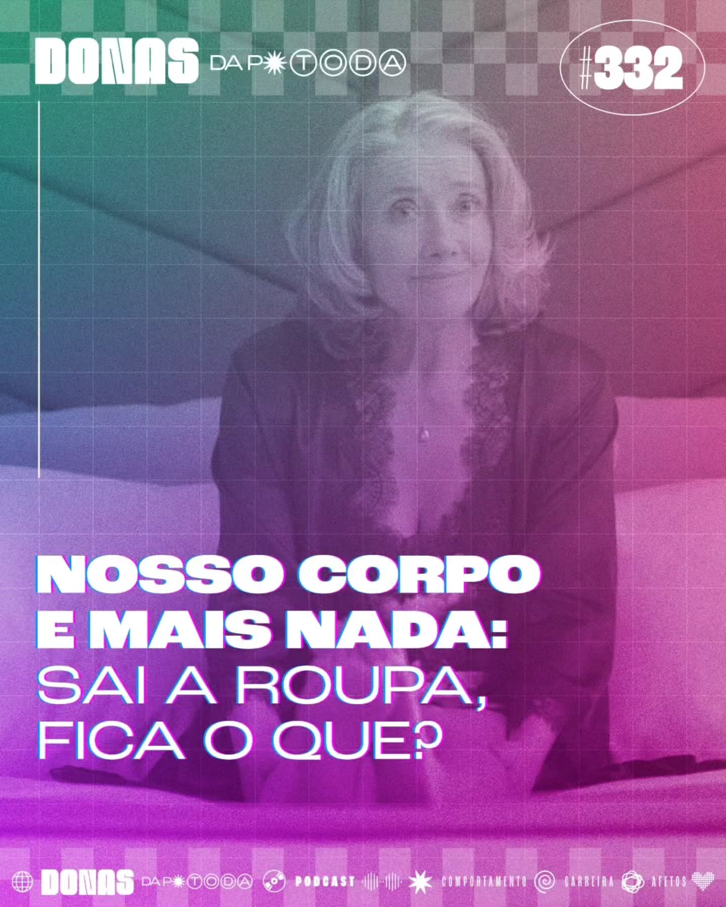 Nós somos apaixonadas pelo filme Boa Sorte, Leo Grande. E uma das cenas mais icônicas do filme é tão simples quanto complexa: a personagem Susan Robinson, vivida pela atriz Emma Thompson, tira a roupa em frente ao espelho.
Essa cena mora nas nossas cabeças por muitos motivos: primeiro de tudo, porque é uma cena muito bonita, demasiadamente humana. E libertadora.
Hoje nós vamos conversar sobre como nos sentimos com a nossa nudez, a relação entre conforto e sexualidade e sobre registros dos nossos corpos.
Daquele papo de amigas, cheio de intimidade.
Tá no ar! 🎧
#autoconhecimento #autoestima