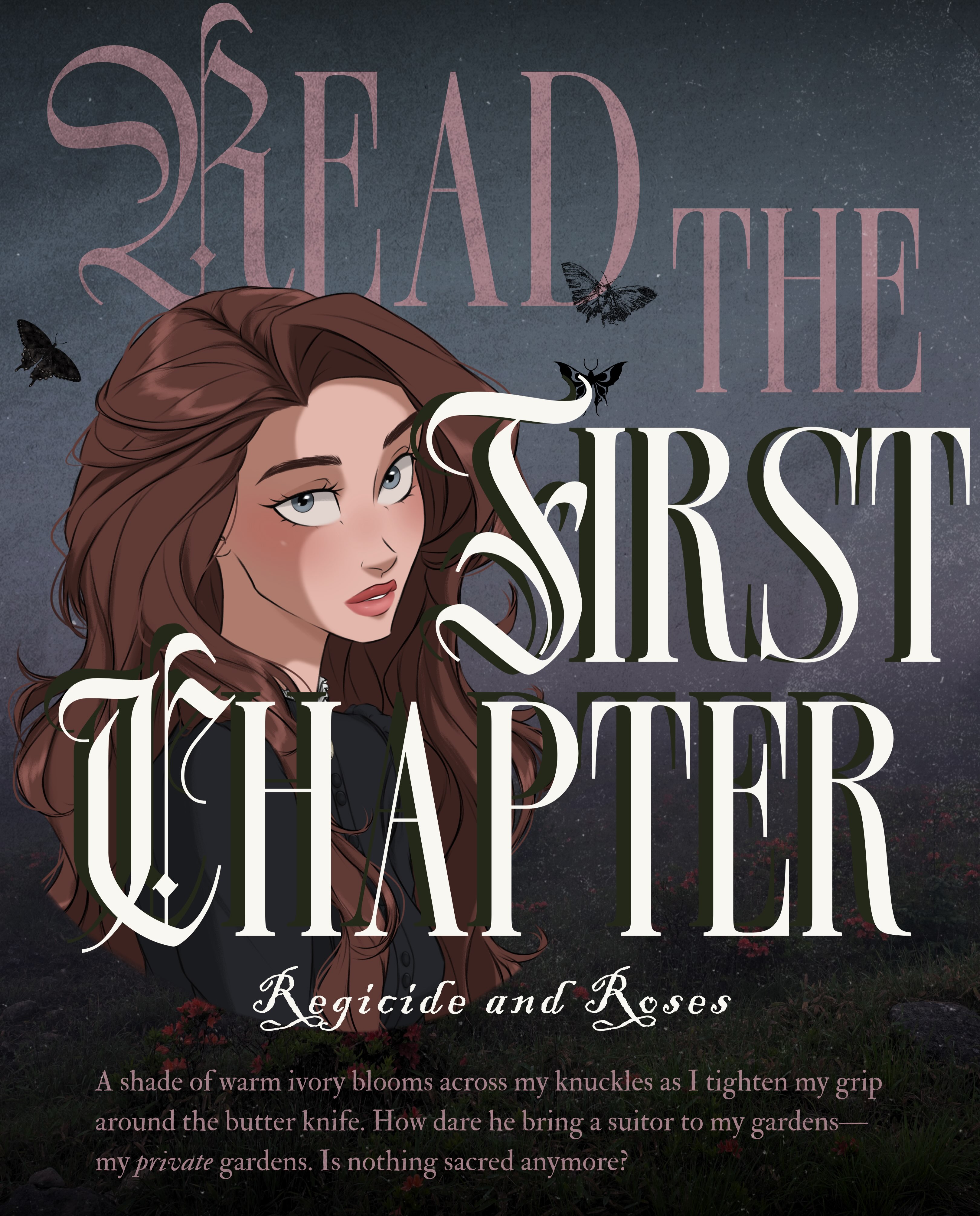 You’ve been waiting. Here she is 😌
‼️Run to my bio or comment “FIRST CHAPTER” for the link to get your first taste of Regicide and Roses 🫨
(And if you’re one of my lucky ones, get ready for the first FOUR chapters after this weekend 😏)
Art by @_shara_art_
_____
If you’re new here👇
📖Regicide and Roses by S. E. Nielsen
𝐇𝐞’𝐬 𝐡𝐞𝐫 𝐞𝐬𝐜𝐚𝐩𝐞 𝐩𝐥𝐚𝐧.
𝐒𝐡𝐞’𝐬 𝐡𝐢𝐬 𝐩𝐫𝐞𝐲.
Wraith, an infamous dark sorcerer on a mission to eliminate the royal bloodline, goes undercover as a dragon rider in the king’s army.
Meanwhile, Lavinia, the stubborn and witty princess on Wraith’s hit list, is looking for any way out of the kingdom and her royal duty to marry.
*And she knows just the cold and ruthless dragon rider to use in her escape…*
Wraith reluctantly forms a temporary alliance with her, but when teasing and insults turn to banter and seduction, he questions whether he’ll be able to finish her in the end.
And if desire overcomes duty, he may lose his most prized possession of all—his status as one of the realm’s most fearsome and powerful sorcerers.
🥀Forbidden love
🥀Hidden identity
🥀He falls first (and harder)
🥀Steamy wound tending
🥀”Just this once.”
🥀Dark sorcerer x damsel princess
🥀He hates that he yearns for her
🥀She’s SO done with men