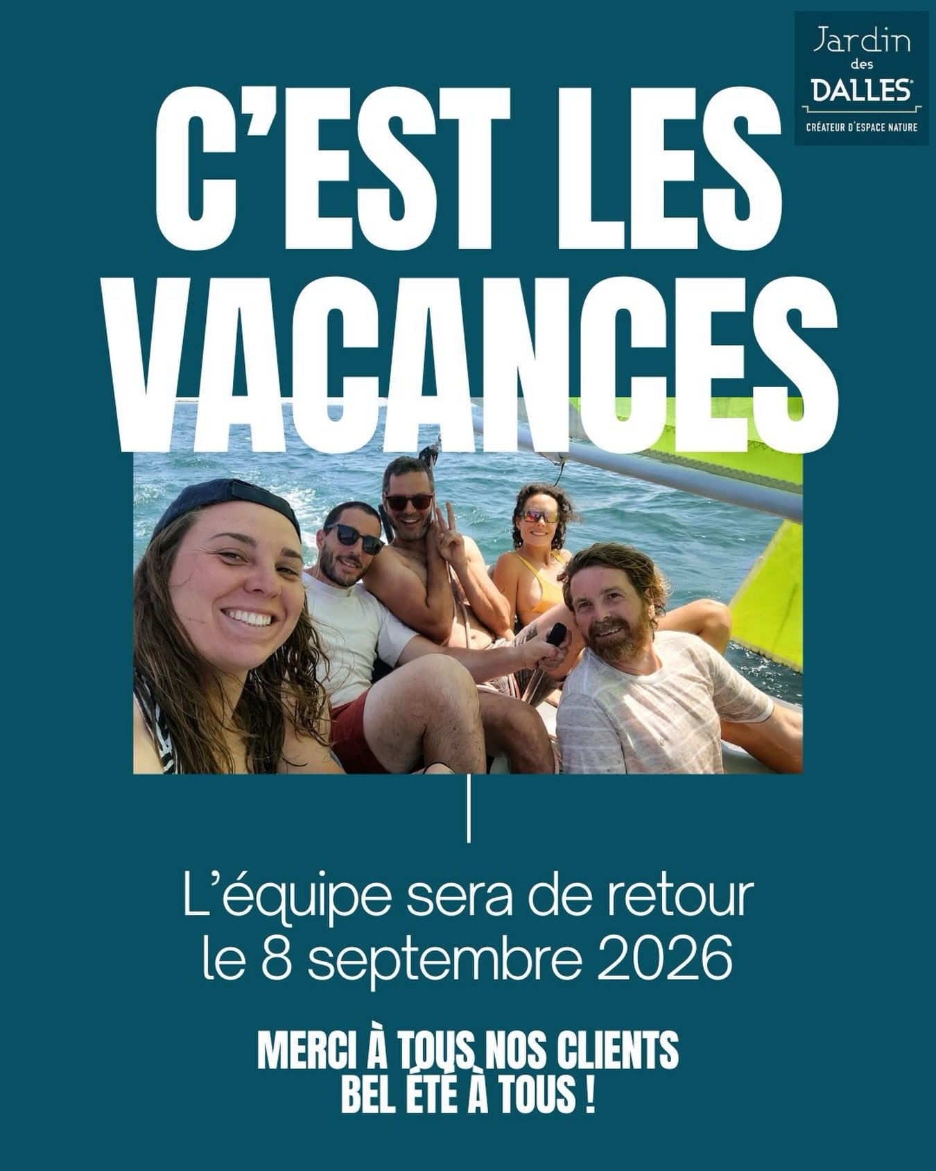 C’est les vacances, merci à tous pour cette année, on se revoit en septembre après un repos bien mérité 😌😴