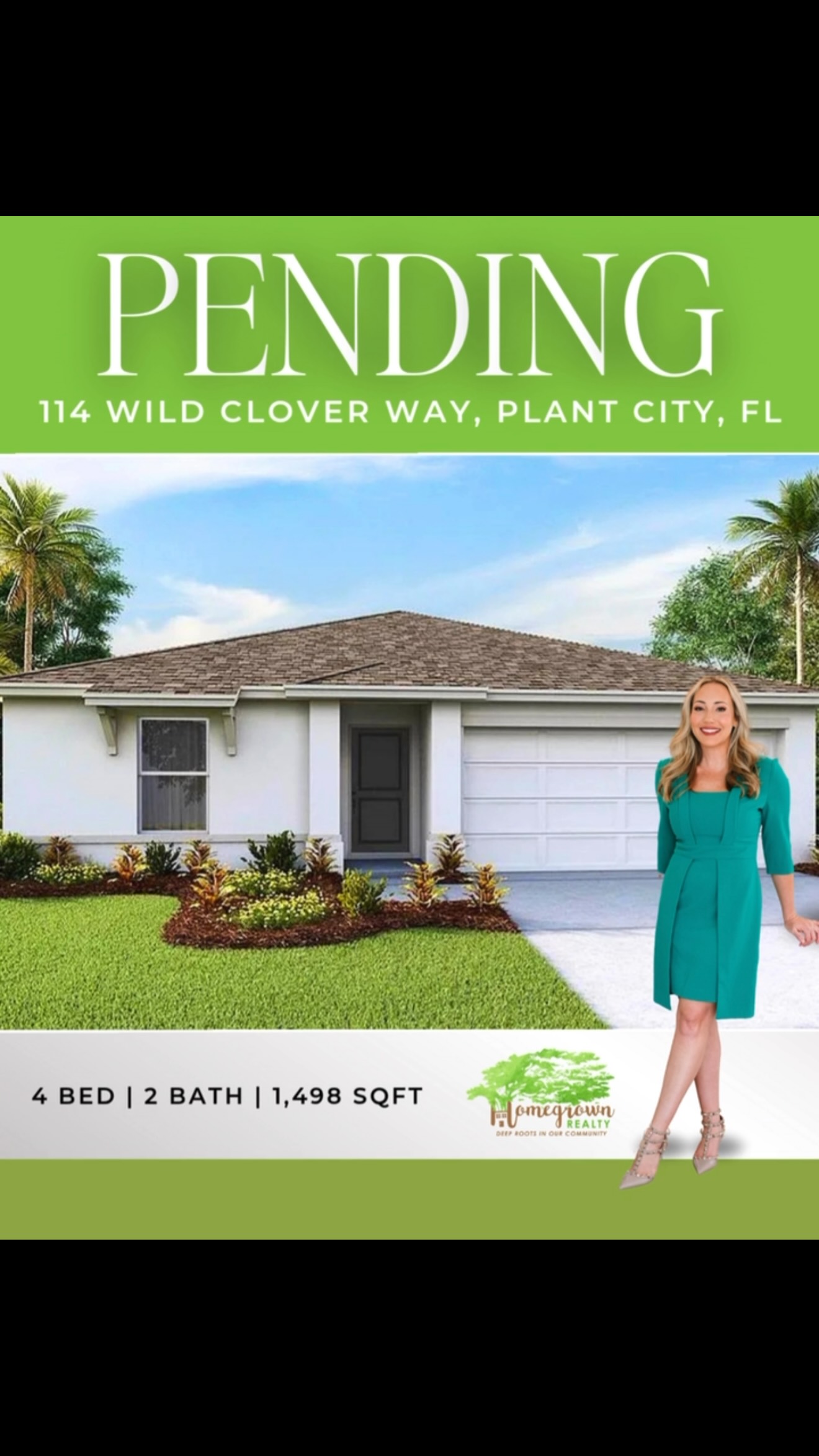 π PENDING! π
1114 Wild Clover Way, Plant City, FL 33566
ποΈ 4 beds | π 2 baths | π 1,498 sqft
Under contract and one step closer to closing! Congrats to Aly Zamore and her buyers on getting this one to the finish line. π‘
More to come once itβs officially closed!
#HomegrownRealty #UnderContract #PlantCityFL #TampaBayRealEstate #AlyZamore