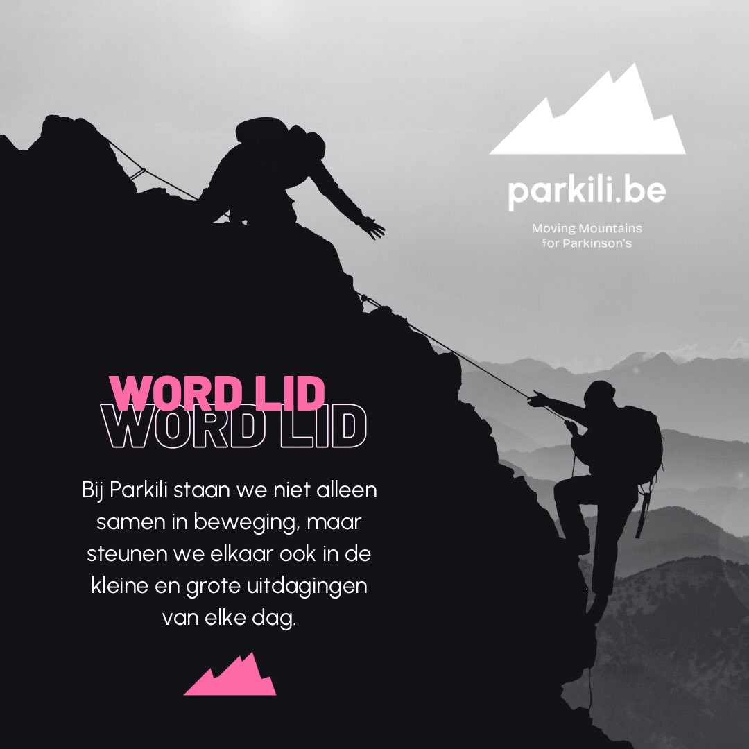 🔥 Word lid van Parkili
Bij Parkili draait het om samen bewegen, elkaar ontmoeten en ervaringen delen. Onze leden, met én zonder parkinson, vormen het hart van onze warme en actieve gemeenschap.
Als lid kan je deelnemen aan onze activiteiten en blijf je op de hoogte van nieuws, beweegsessies, evenementen en nieuwe initiatieven.
Het lidmaatschap kost:
👉 €25 per jaar voor het eerste gezinslid
👉 €20 per jaar voor elk extra gezinslid
Als lid ben je bovendien 24/7 verzekerd tijdens sportactiviteiten.
Wil jij ook deel uitmaken van Parkili?
Word lid via www.parkili.be
#pd#parkinsons#movingmountains #parkili#yopd