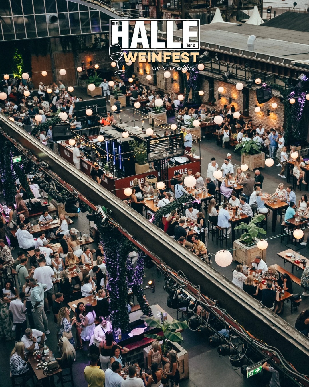 DAS HALLE Tor 2 Weinfest 🍷🍇
Vielen Dank für das zahlreiche Erscheinen am Wochenende, das war ein tolles, geselliges Weinfest - Cheers!🕺