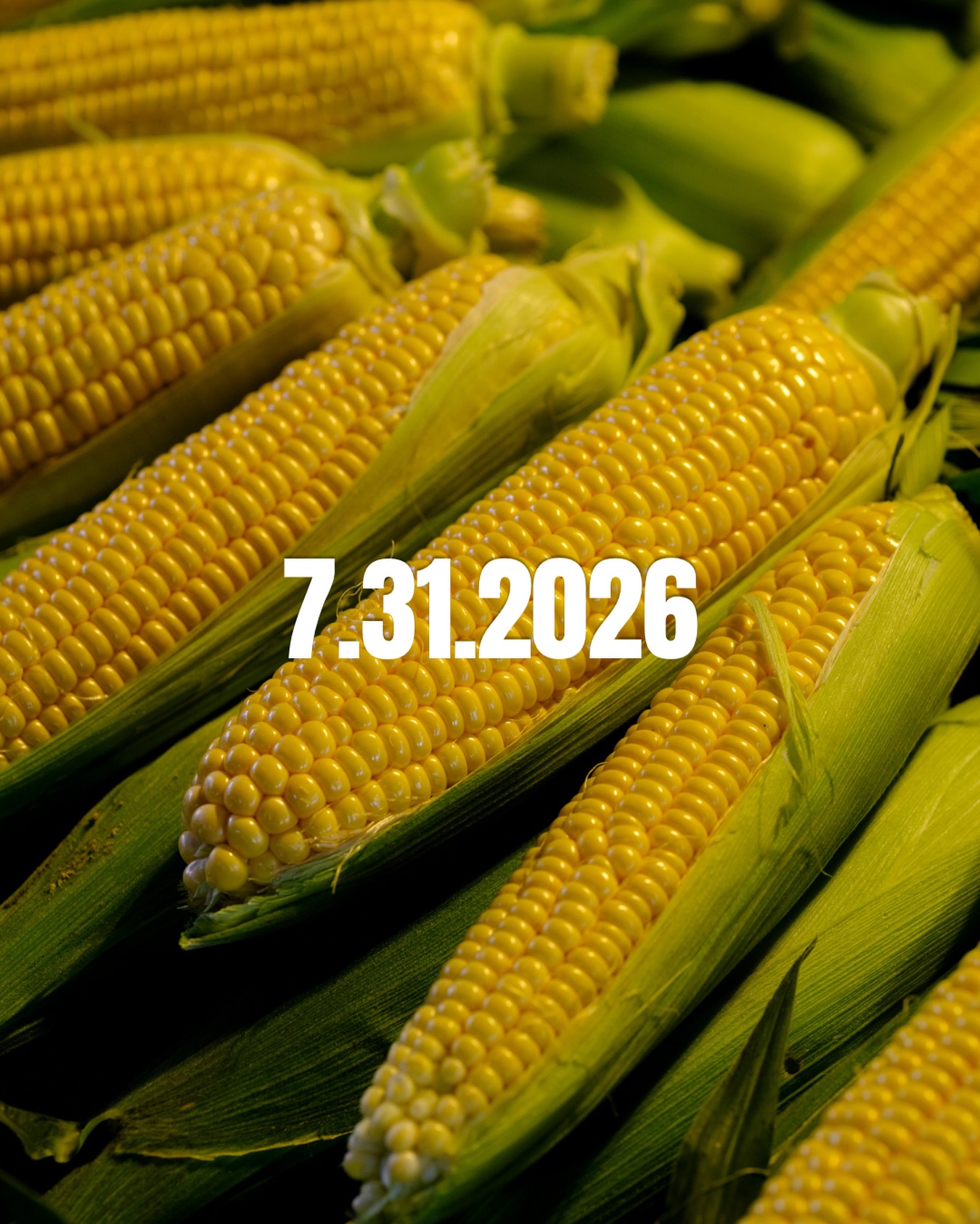 Don’t stalk us… just mark your calendar. 🌽🍦😉