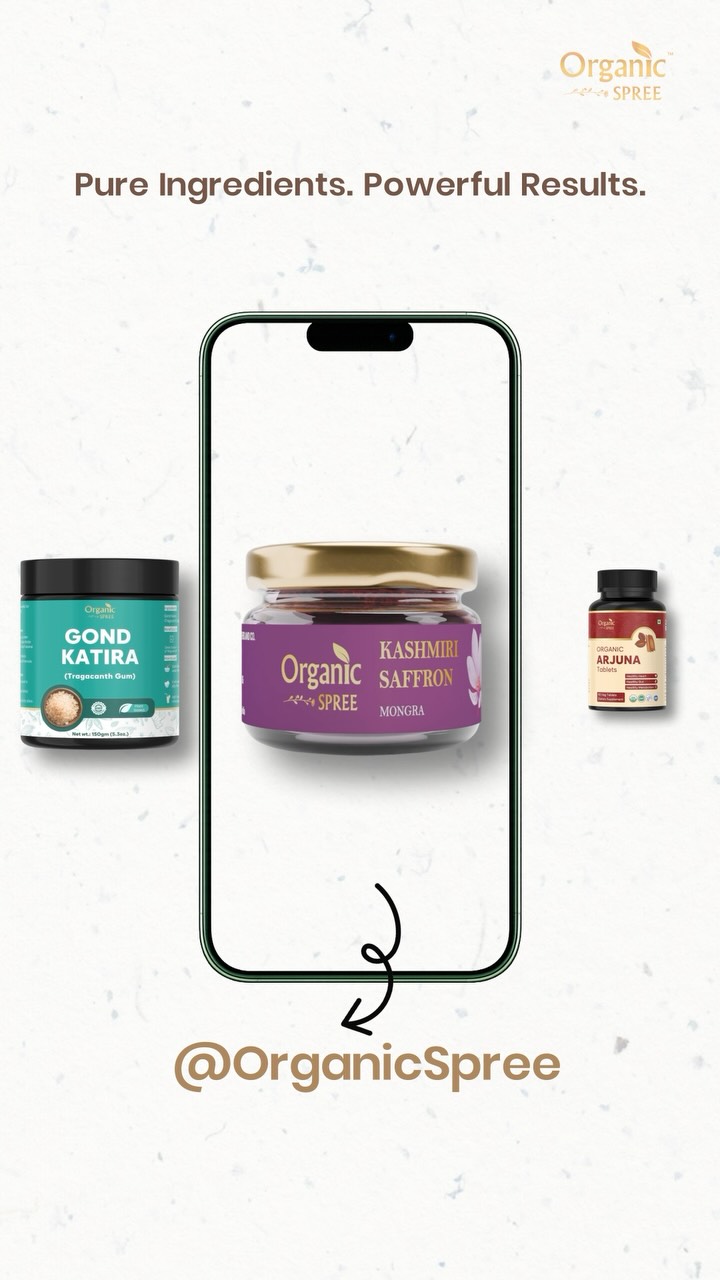 From ancient Ayurvedic wisdom to your modern wellness routine 🌿✨
Sea Buckthorn, Alfalfa, Kumkumadi Oil, Gond Katira, Kashmir Saffron & Arjuna, nature’s goodness, thoughtfully brought together for your everyday wellness and self-care rituals. 💚
Rooted in tradition. Inspired by nature. Made for modern India.🌿
#organicspree #ayurveda #naturalwellness #herbalwellness #wellnessindia
