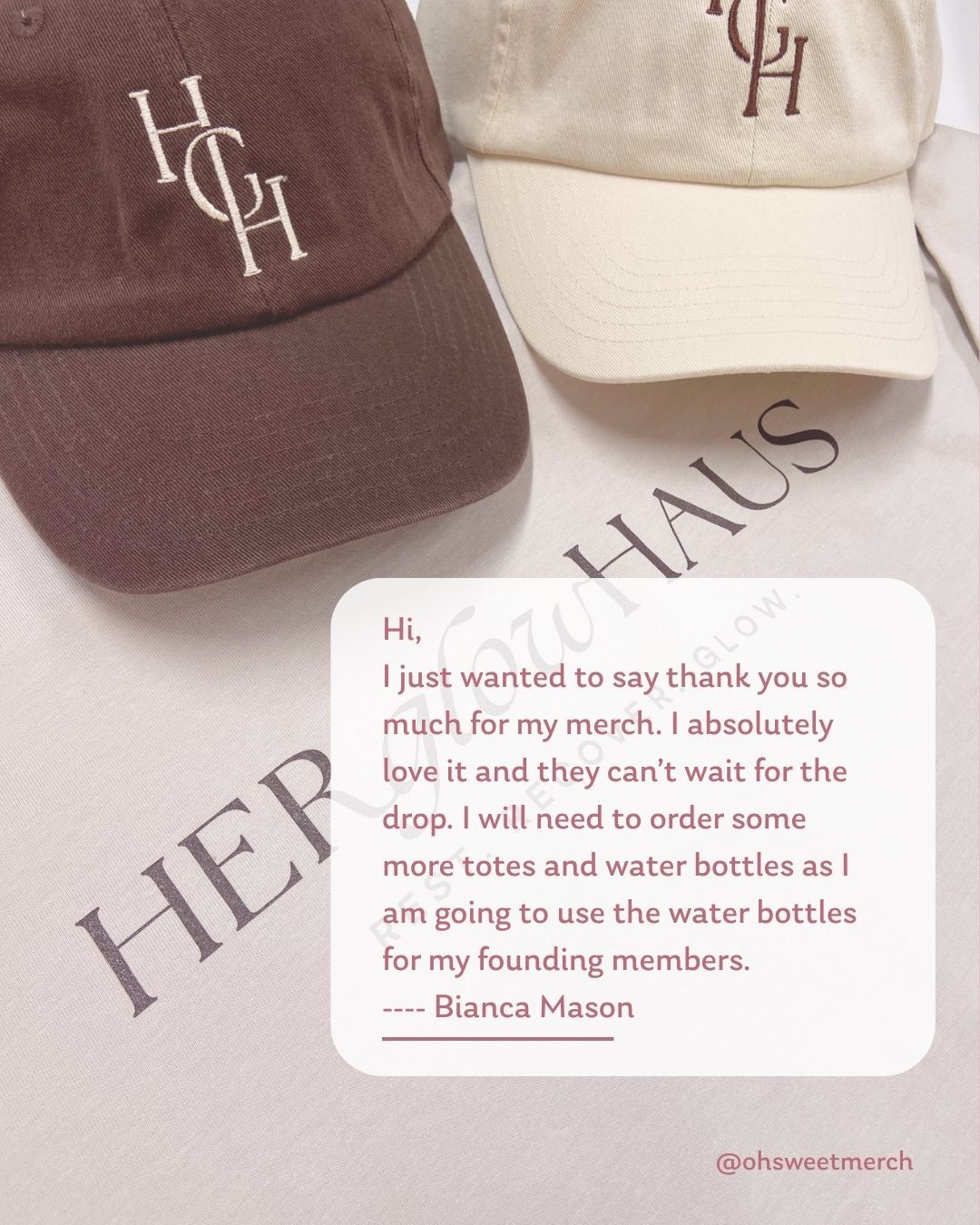 "I just wanted to say thank you so much for my merch. I absolutely love it and they can't wait for the drop. I will need to order some more totes and water bottles as I am going to use the water bottles for my founding members." 🤍
— Bianca Mason
This is why we love what we do. Merch that members are excited to wear before it's even dropped, and founding member gifts that make people feel like they're part of something from day one.
Ready to give your community something worth showing up for?
Shop our Merch Packs → Link in bio.
#ohsweetmerch #merchpacks #studiolove #pilatesstudio #wellnessbusiness