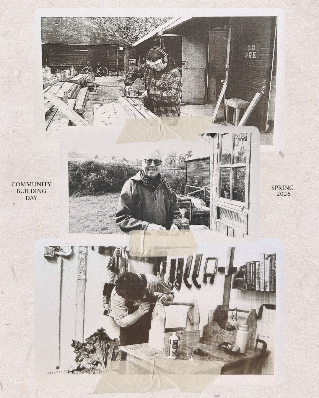 Some receipt printer camera pics from one of our gorgeous ‘Community Building Days’ in the spring. Community Building Days are an In Our Hands collaborative creation, a beautiful combo of building community and building things! We think they’re pretty special and over the years have grown skills, beautiful structures, friendships, queer support networks, organic vegetables, wildflowers, and pretty banging memories. We’ve ran these for almost 4 years, can’t believe it. People who arrived with no carpentry skills can now wield many power tools and have been part of building cabins, furniture and little ‘woody goodies’ - tasks we provide for those needing solo projects and a gentle pace.
I think one day we should put on an exhibition of all the incredible pics and pieces we’ve gathered and made during these unique days.. dontcha think?
Thank you to @enjoolatafoundation for supporting our community building days and enabling us to continue this special community practice.
Also thanks to @evalouisaj + @kairo.kay for introducing us to receipt print cameras, bladdy obsessed.
//
#woodwork #womenonthetools #queercommunity #carpentry nonprofit