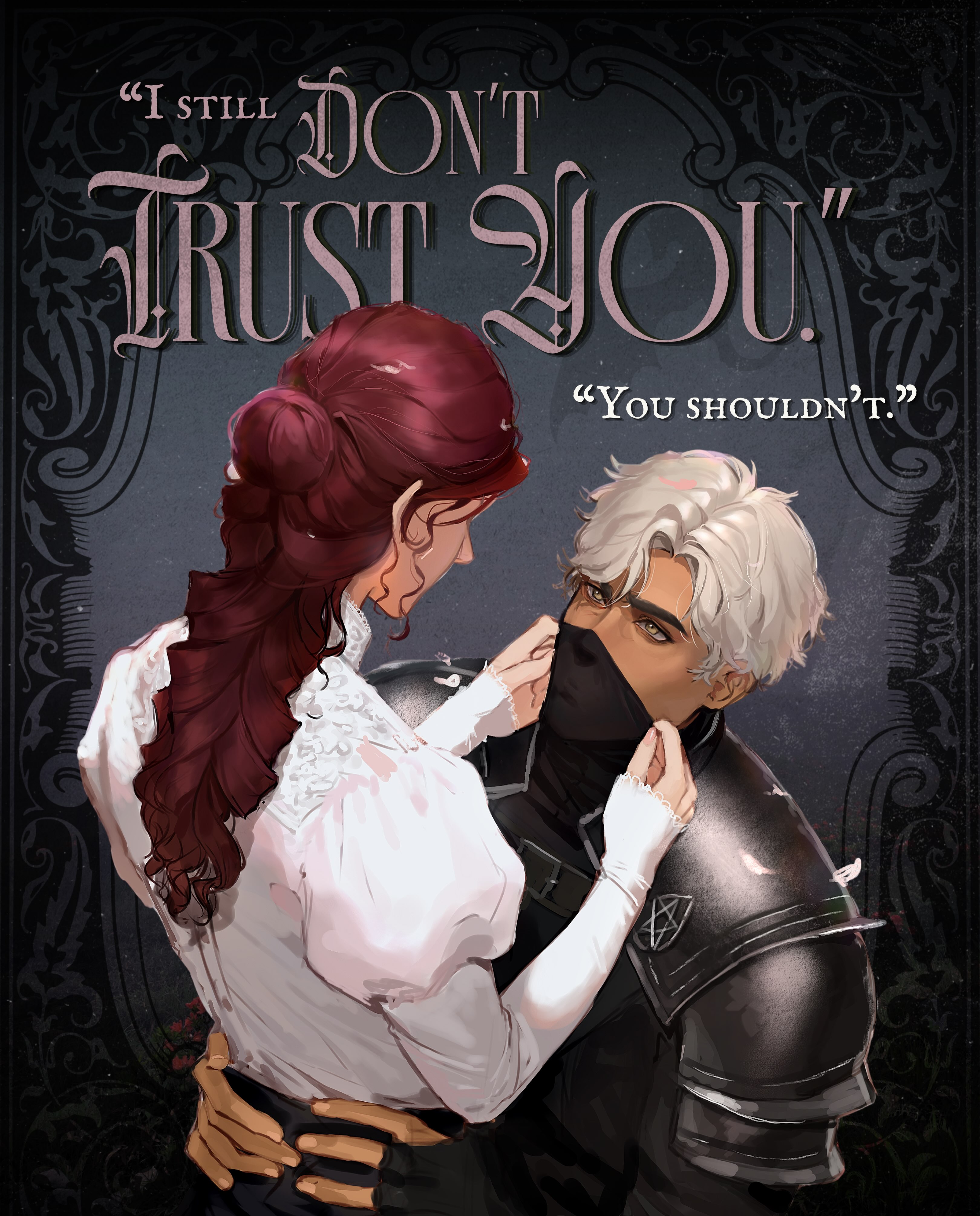 ‼️Last call for ARCs!
I know im biased but im extremly proud of this book, and I think so many of you are going to have a great time with it 🖤
✍️comment “ARC” and I’ll send you the app, or you can find it in my b I 0.
_____
If you’re new here👇
📖Regicide and Roses by S. E. Nielsen
𝐇𝐞’𝐬 𝐡𝐞𝐫 𝐞𝐬𝐜𝐚𝐩𝐞 𝐩𝐥𝐚𝐧.
𝐒𝐡𝐞’𝐬 𝐡𝐢𝐬 𝐩𝐫𝐞𝐲.
Wraith, an infamous dark sorcerer on a mission to eliminate the royal bloodline, goes undercover as a dragon rider in the king’s army.
Meanwhile, Lavinia, the stubborn and witty princess on Wraith’s hit list, is looking for any way out of the kingdom and her royal duty to marry.
*And she knows just the cold and ruthless dragon rider to use in her escape…*
Wraith reluctantly forms a temporary alliance with her, but when teasing and insults turn to banter and seduction, he questions whether he’ll be able to finish her in the end.
And if desire overcomes duty, he may lose his most prized possession of all—his status as one of the realm’s most fearsome and powerful sorcerers.
🥀forbidden love
🥀slow burn
🥀dark sorcerer x feisty princess
🥀wound tending
🥀dragons + gothic setting
🥀he hates that he yearns for her
🥀she’s so done with men
ART BY @lyyzis_art 🖤