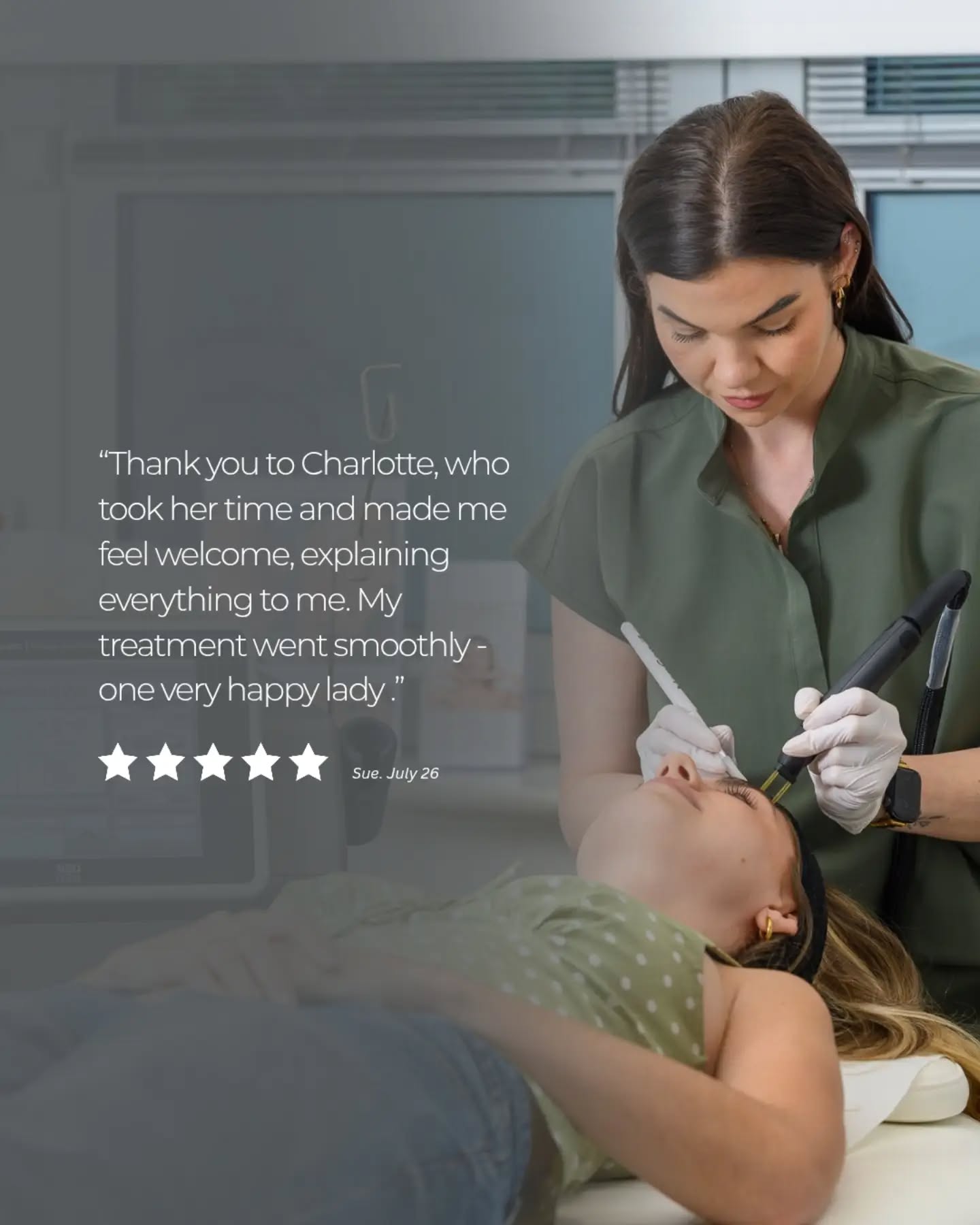 "Took her time and made me feel welcome, explaining everything to me" ✨
#review #testimonial #feedback #skinclinic #therapist