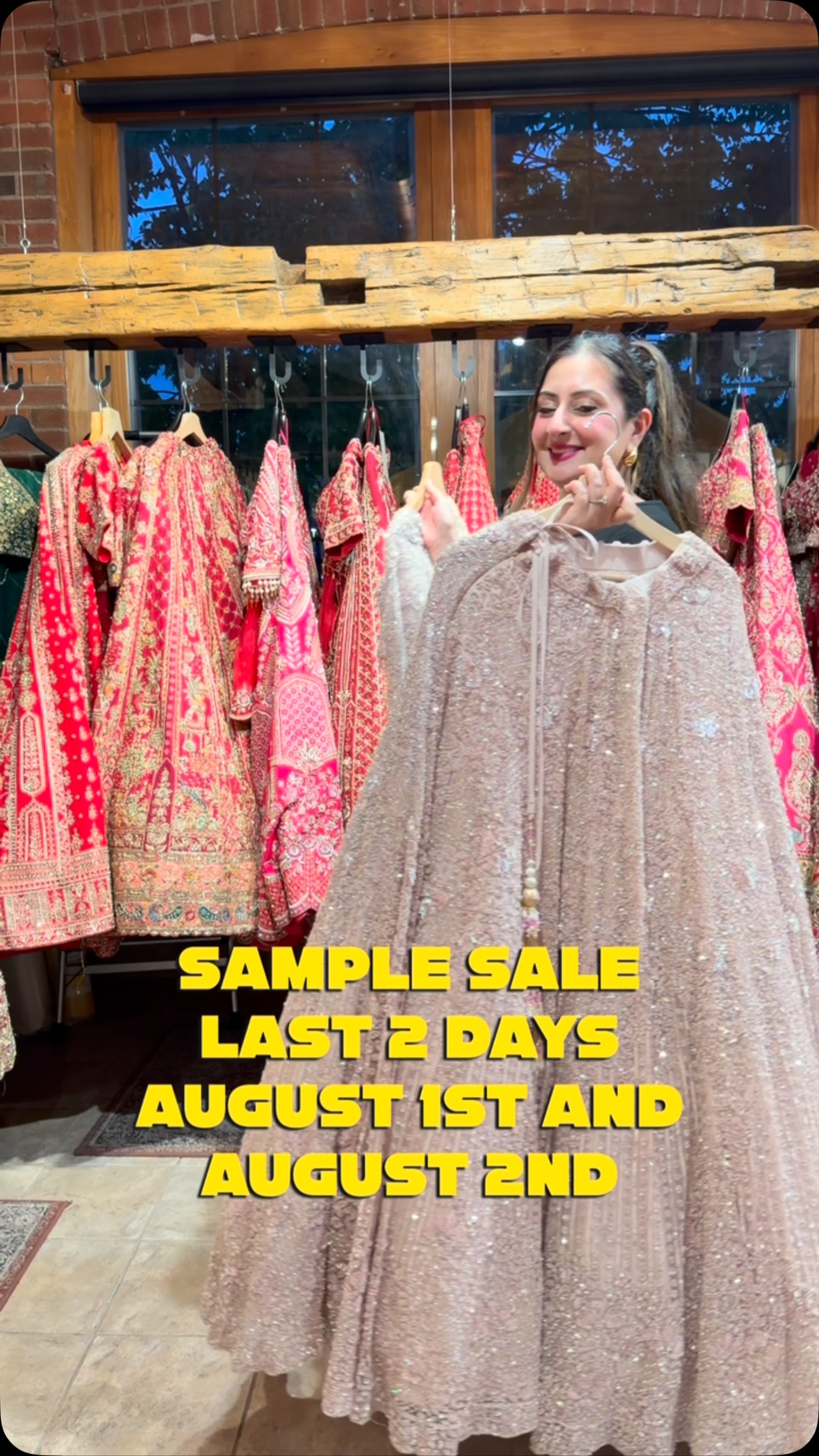 The whole Chandan Fashion family has one message… DON’T MISS THIS SALE. 😂❤️
If you’ve been waiting, this is your sign. Our Sample Sale ends tomorrow (August 2), and once it’s over, these prices are gone. Bridal, party wear, menswear, and so many one-of-a-kind pieces are waiting for you.
✨ Up to 70% OFF
⏰ Last 2 days. Last chance.
🎟️ Book your appointment now before all the best pieces are gone!
🚨 Click the link in our bio to reserve your spot today.
#ChandanFashion #SampleSale #TorontoBrides #SouthAsianFashion #LastChanceToShop