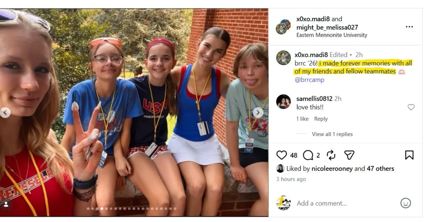 @x0xo.madi8 We are so happy that you made so many lifelong memories at camp this year. , your friends, and teammates back at Camp next year!