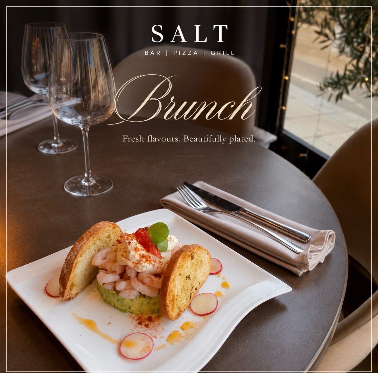 Fresh flavours, beautifully plated.
A relaxed brunch moment at SALT, featuring Atlantic prawns, avocado and citrus crème fraîche.
📍 Maldon, Essex
#saltbarpizzagrillmaldon #maldon #essexfoodies #brunch #prawnandavocado