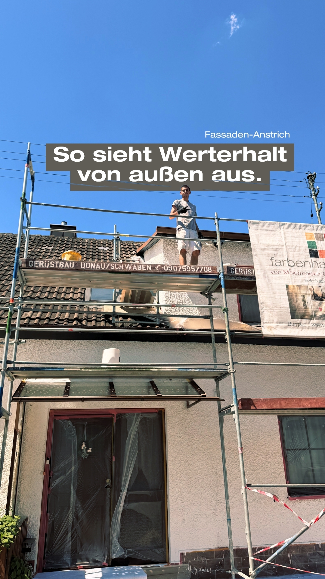 So sieht Werterhalt von außen aus: Fassadenanstrich 🏡🎨
Eine gepflegte Fassade ist weit mehr als nur ein schöner Anblick. Sie schützt dein Zuhause zuverlässig vor Witterungseinflüssen, Feuchtigkeit und UV-Strahlung und trägt dazu bei, den Wert deiner Immobilie langfristig zu erhalten. ☀️🌧️
Mit hochwertigen Materialien, handwerklicher Präzision und dem richtigen Farbkonzept sorgen wir dafür, dass deine Fassade nicht nur heute überzeugt, sondern auch in den kommenden Jahren bestens geschützt ist. 💪✨
👉 Ist deine Fassade bereit für eine Auffrischung? Melde dich gerne bei uns wir beraten dich persönlich und finden die passende Lösung für dein Projekt. 💛
#farbenhaus #fassadenanstrich #fassadengestaltung #werterhalt #burgau #landkreisgünzburg #schwaben #bayern #malerhandwerk
