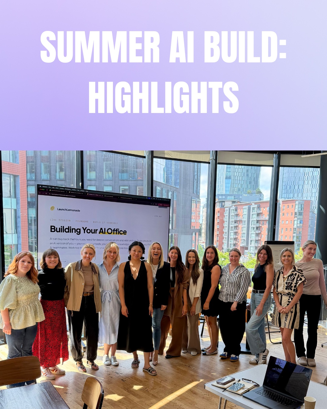 Thanks to everyone who joined us for Summer AI Build!
What an incredible morning of learning, building and connecting. It was fantastic to see so many female founders and business owners leave with practical AI agents, new ideas and the confidence to start implementing AI in their businesses.
A huge thank you to everyone who attended and helped make the event such a success and to our brilliant hosts, @cienandai, Founder & CEO of @launchlemonade.app and our Co-Founder, Lauren, for sharing their expertise.
This is just the beginning! Keep an eye on our social channels for more upcoming events, workshops and opportunities to learn, connect and grow with our community.
We can't wait to see you at the next one! 💛
@cienandai @launchlemonade.app @danielleaflynn @daniellestravelblog @claire_orguk @struthhubstudio @rachelbaillieart @charlotteannebliss
@victoriahaydnportraits @temprmedia @_kollabkreate @echo_makemorenoise
@alexwestonmedia @cgreslow @laurenzmucklow @homemcr
