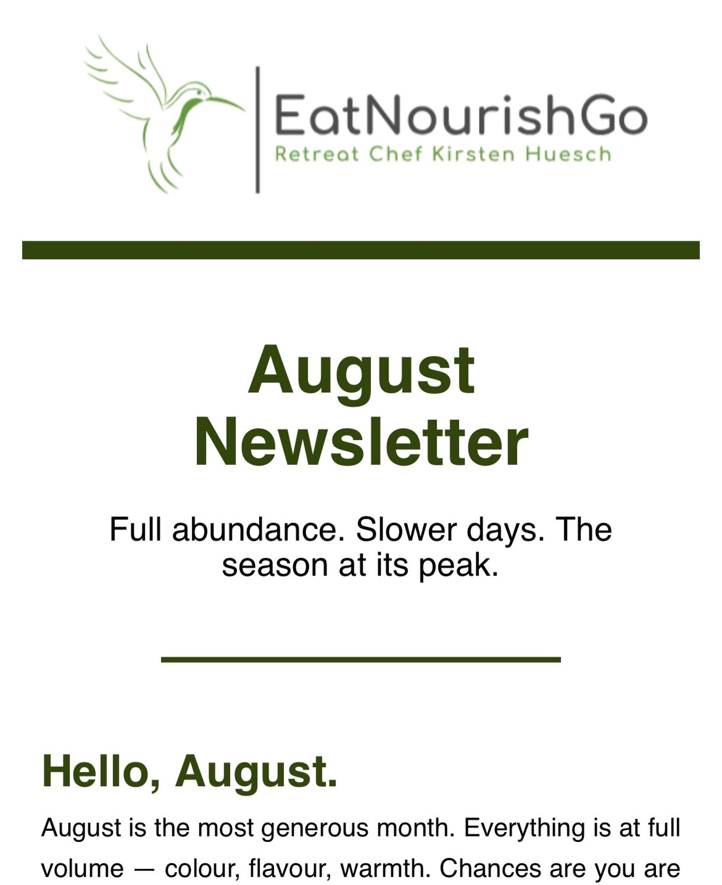 Happy August! My monthly newsletter went out this morning to my subscribers with some quick and easy tips. If youโd like to receive the next one, simply head over to my website and subscribe. No spam - just once a month a little hello from me to support you in living a healthier, happier life ๐
#newsletter #august #healthyliving #recipes