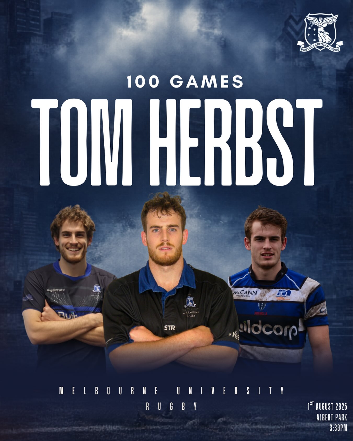 Tom Herbst celebrates his 100th game for MURFC!!
An incredible leader for our club, he displays the professionalism, heart, excellence & resilience that inspires us all to follow in his footsteps.
Representing Melbourne Uni across the country & in tournaments around the globe, Tom showcases the true Melbourne Uni spirit!
Congratulations Tom ๐ค๐