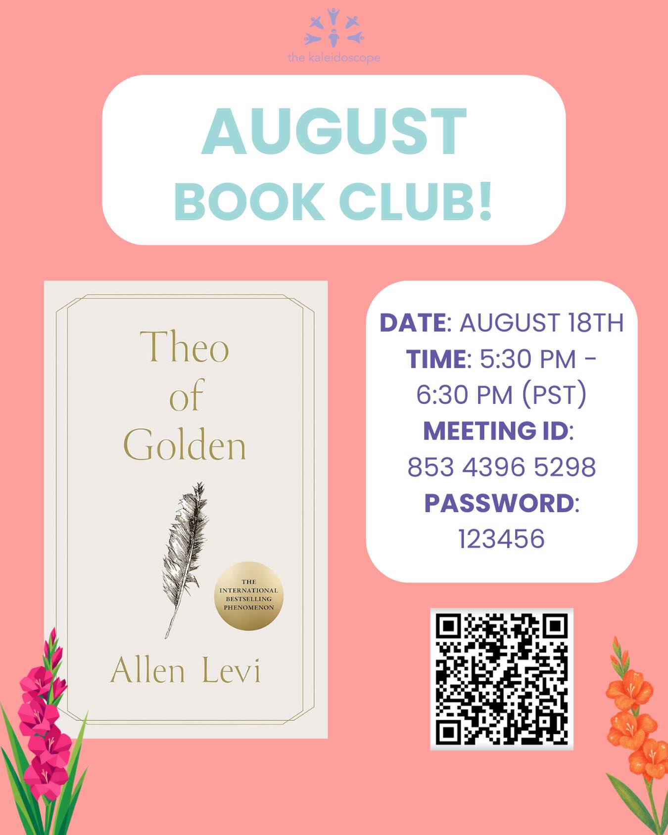 📚 Come join us for our August Book Club, where we will discuss “Theo of Golden” by Allen Levi.
“His name is Theo. And he asks a lot more questions than he answers.
Theo visits the local coffeehouse, where ninety-two pencil portraits hang on the walls, portraits of the people of Golden done by a local artist. He begins purchasing them, one at a time, and putting them back in the hands of their ‘rightful owners.’ With each exchange, a story is told, a friendship born, and a life altered.
A story of giving and receiving, of seeing and being seen, Theo of Golden is a beautifully crafted novel about the power of creative generosity, the importance of wonder to a purposeful life, and the invisible threads of kindness that bind us to one another.”
We hope to see you there!
#BookOfTheMonth #MonthlyReads #BookClub #AugustReads #TheoOfGolden
