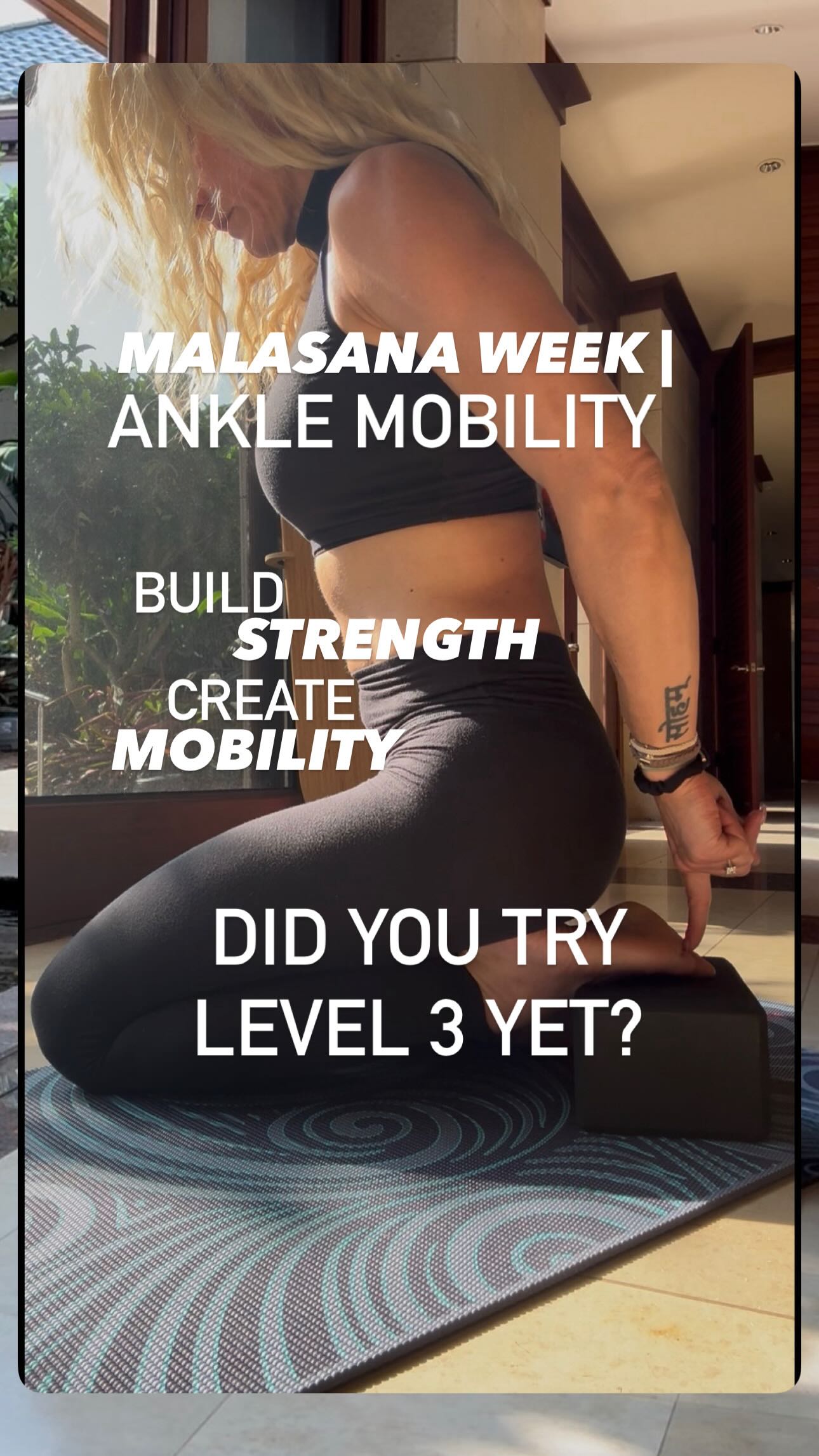 MALASANA WEEK | Ankle Mobility
Malasana doesn’t begin at the hips.
It begins at the foundation.
Ankle mobility is essential for balance, stability, efficient movement, and long-term resilience—both on and off the mat.
Throughout this week, I’ll break ankle mobility into simple, teachable pieces. Each reel focuses on one movement, taught in three progressive levels, followed by an activation to build strength and a deactivation to restore mobility.
Because mobility isn’t created by stretching alone.
It requires the strength to control a range of motion and the ability to release unnecessary tension.
As yoga teachers, we’re not just helping students get into a pose—we’re helping them build the foundation that makes the pose possible.
Every pose is more than a shape.
It’s an opportunity to teach intelligent movement—one progression at a time.
#ArchitectOfTheBody #MalasanaWeek #AnkleMobility #YogaTeacherEducation #TeachBeyondThePose