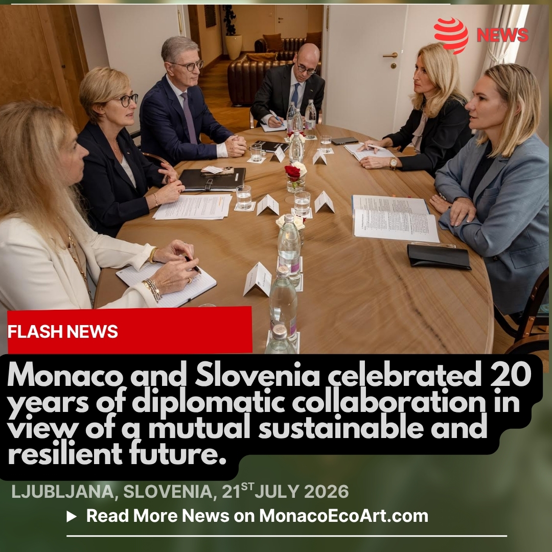 @mo.eco_art MonacoEcoArt.com #flash #news #monaco #serbia #diplomacy #cooperation #sustainability 🇲🇨🇷🇸 On July the 21st, 2026, the Embassy of Monaco and the Consulate of Monaco in Slovenia, planned a bilateral and #economic event to #celebrate the 20th anniversary of the establishment of diplomatic #relations between the Principality and the Republic of Slovenia: the two countries share the same values in favour of a #sustainable and resilient #future 🌐🔰 A Monaco delegation led by Minister Céline Caron-Dagioni, Minister of Equipment, Environment and Urbanism, promoted green cooperation, throuhg the support of key actors like the Monaco Economic Board, the Tourism and Congress Directorate and the @fondationprincealbert2 and @smegmonaco 👥♻️ The morning brought together Monaco and Slovenia delegations around economic presentations and round tables on #innovation, #tourism, #sport and sustainable #development (#energy transition and green #urbanisation), with the aim at creating new avenues for collaboration, as reaffirmed by Céline Caron-Dagioni and Polona Rifelj, Slovenian Minister of the Environment, to talk about energy #transition and green #urbanisation 👨💼👩💼 🛡️On the economic front, the signing of a #memorandum of #understanding between the @monacoeconomicboard and the in order to strengthen #synergies and creating new #opportunities for companies in both countries 📸 © @gvt_monaco - Layout and Contents by: © MonacoEcoArt.com