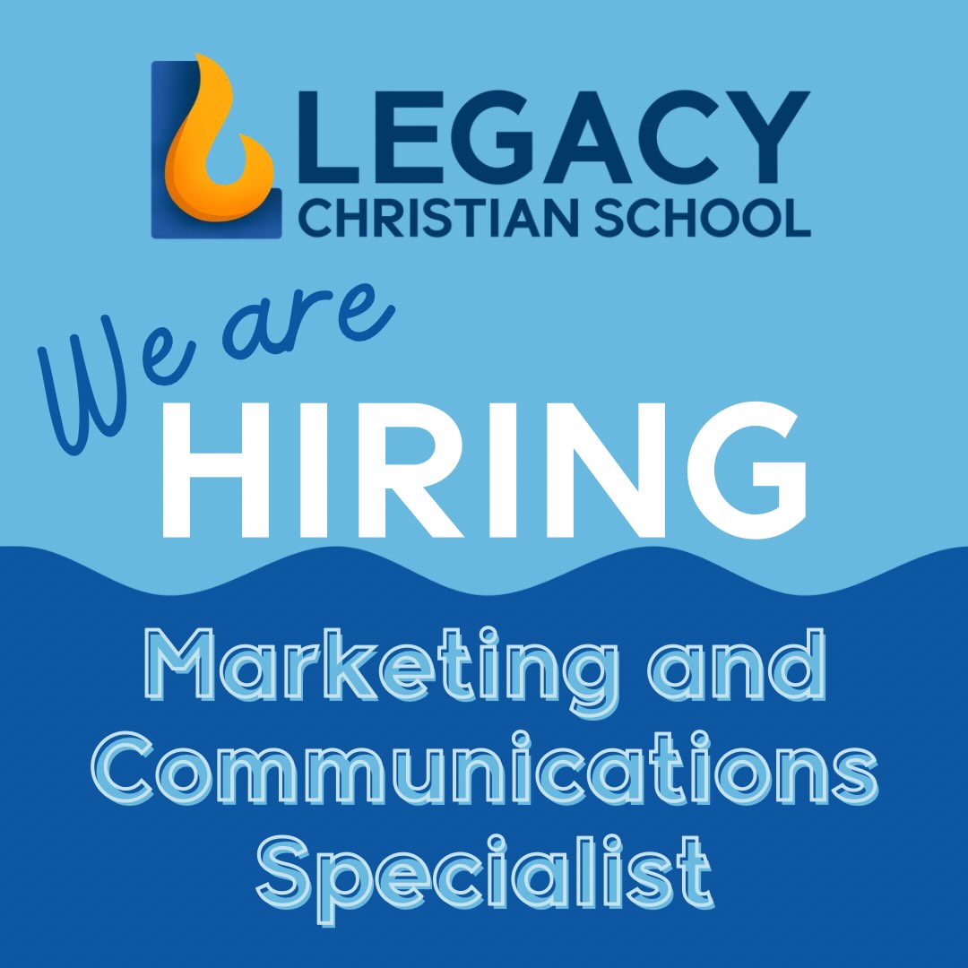 Spread the word!!! We have a few positions we are looking to fill - Choir Teacher, Marketing and Communications Specialist and Girls Volleyball Coach. https://www.legacycs.org/employment
