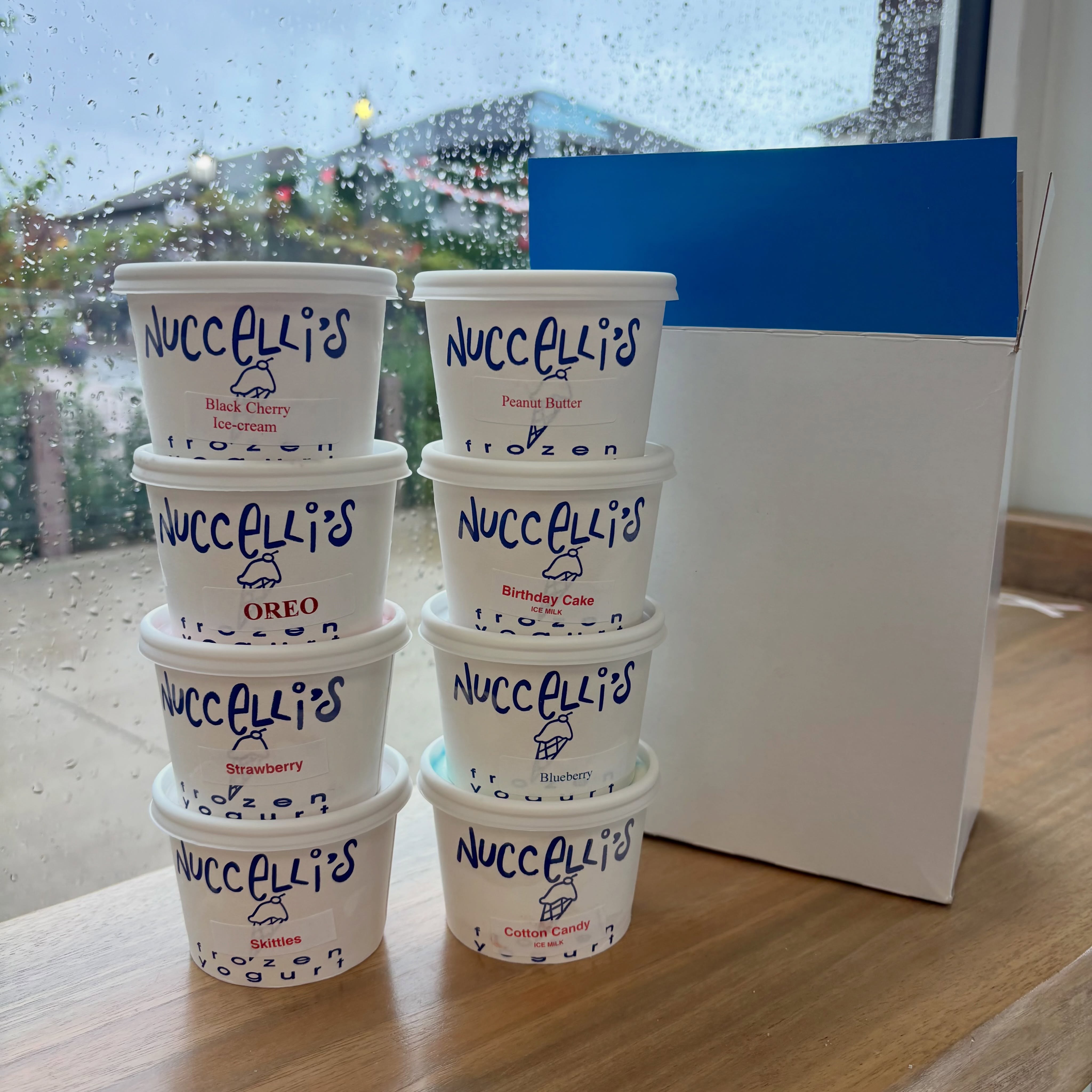 The forecast calls for frozen yogurt 🥄☔
Why let the rain stop you⁉️
Swing by Nuccelli’s, grab our pre-made cups, and head home for the perfect rainy Sunday treat
💙 Ready to go:
🍓 Strawberry
🍪 Oreo
🥜 Peanut Butter
🫐 Blueberry
🌈 Skittles
🍬 Cotton Candy Ice Cream
🍊 Orange Cream Ice Cream
🎂 Birthday Cake Ice Cream
🍒 Black Cherry Ice Cream
#explorepage #WindsorEats #ontarioeats #OntSouthwest #DiscoverOntario