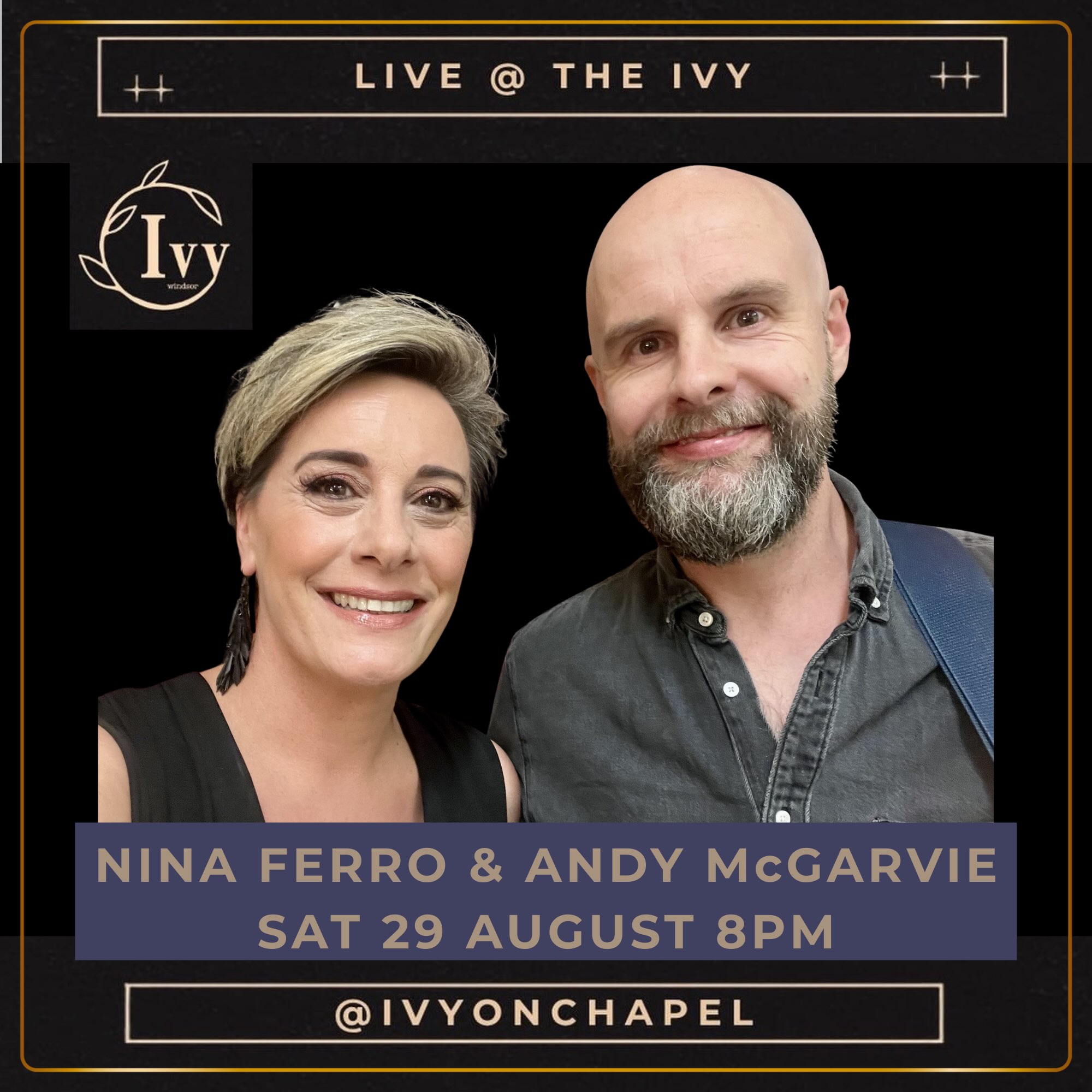 Sooooo excited for this very cosy, classy, intimate show at @ivyonchapel Sat 29th Aug. Seats are getting snapped up and there are only 30 left! This will be the only public show of this nature for 2026.
The fabulous @itsandymcgarvie on Guitar and I have been working on this duo show for a little while now and it’s pure magic. You don’t wanna miss it!
Head to @ivyonchapel or my bio in link 👆🏼for tickets and look forward to seeing your gorgeous faces very soon!
#ninaferro #andymcgarvie #ivyonchapel #livemusicvenue #originalmusic