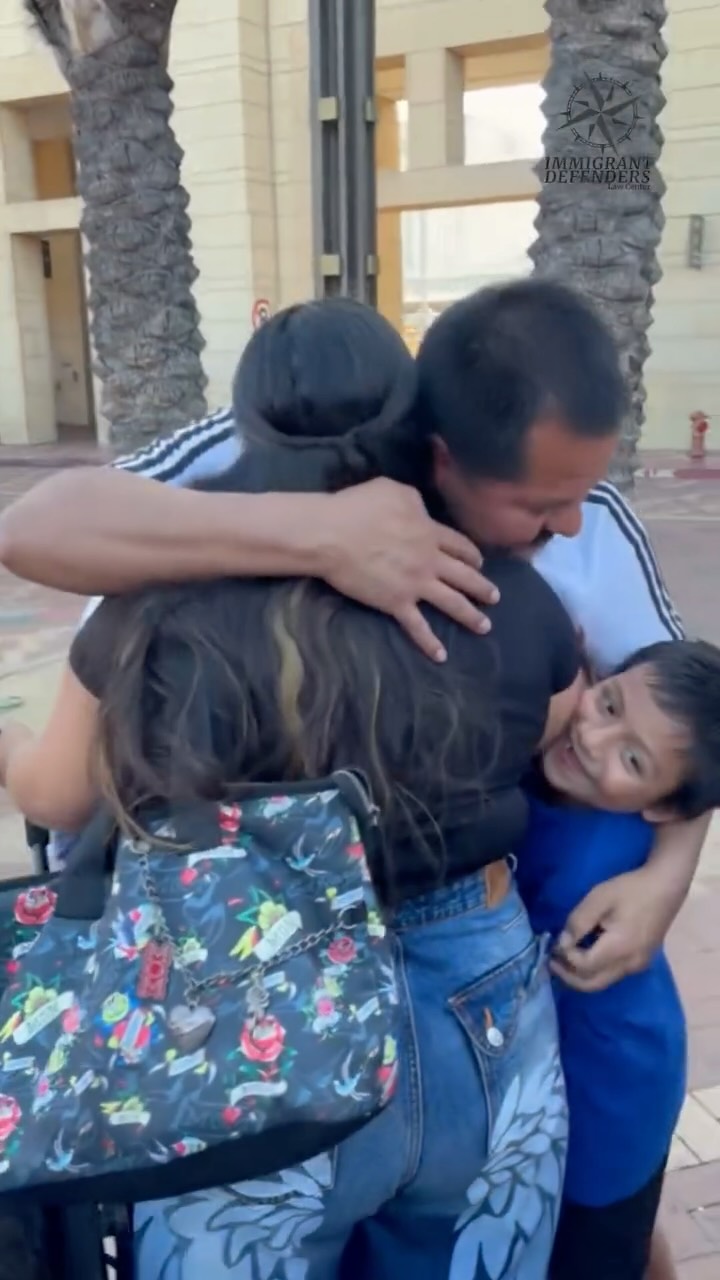Welcome home, JosƩ!
JosƩ has called the United States home for 20 years. He is a partner, a father of four, and a source of love, care, and stability for his family.
In January, JosƩ was detained while working at a car wash and taken to the Adelanto ICE prison. For nearly six months, his partner, Alma, and their children were forced to live without him - including two children with special needs.
Today, they can finally hold him again.
This reunion marks a new beginning, and we will remain by JosĆ©ās side through every step of the fight ahead.
ā¤ļø Help us continue defending and reuniting immigrant families: immdef.org/donate
š Help relieve the financial burden of detention: tinyurl.com/commissaryfund
š Support the release of community members through immigration bond assistance: cluejustice.org/bond
